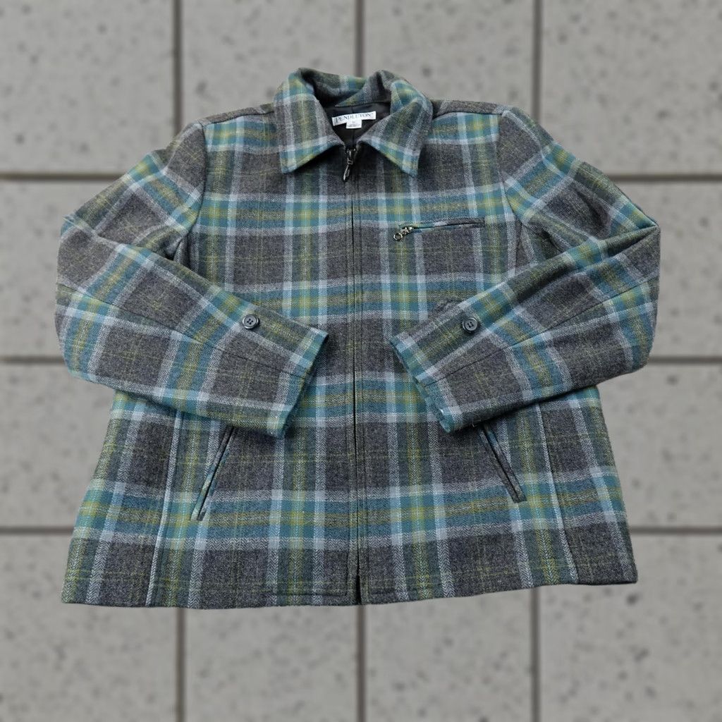 Pendleton Pendleton Jacket Womens M Gray Plaid Wool Full Zip Coat Outdoor Blazer Size M / US 6-8 / IT 42-44 - 1 Thumbnail