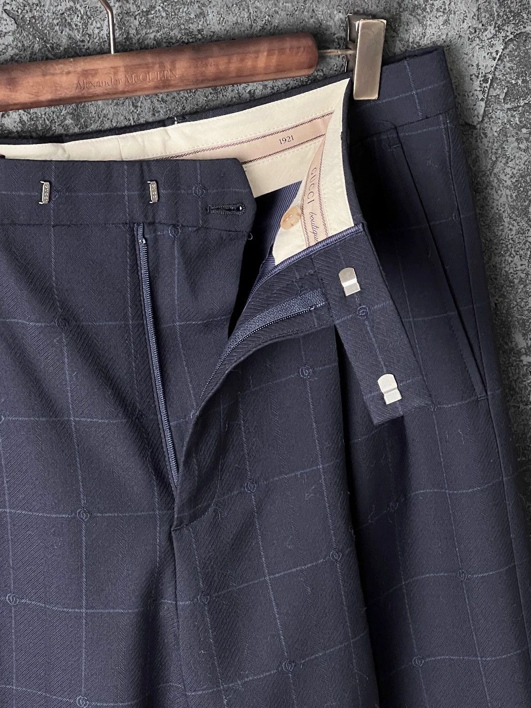 Gucci Gucci Navy Wool Trousers IT 46-52 Size 46S - 5 Thumbnail