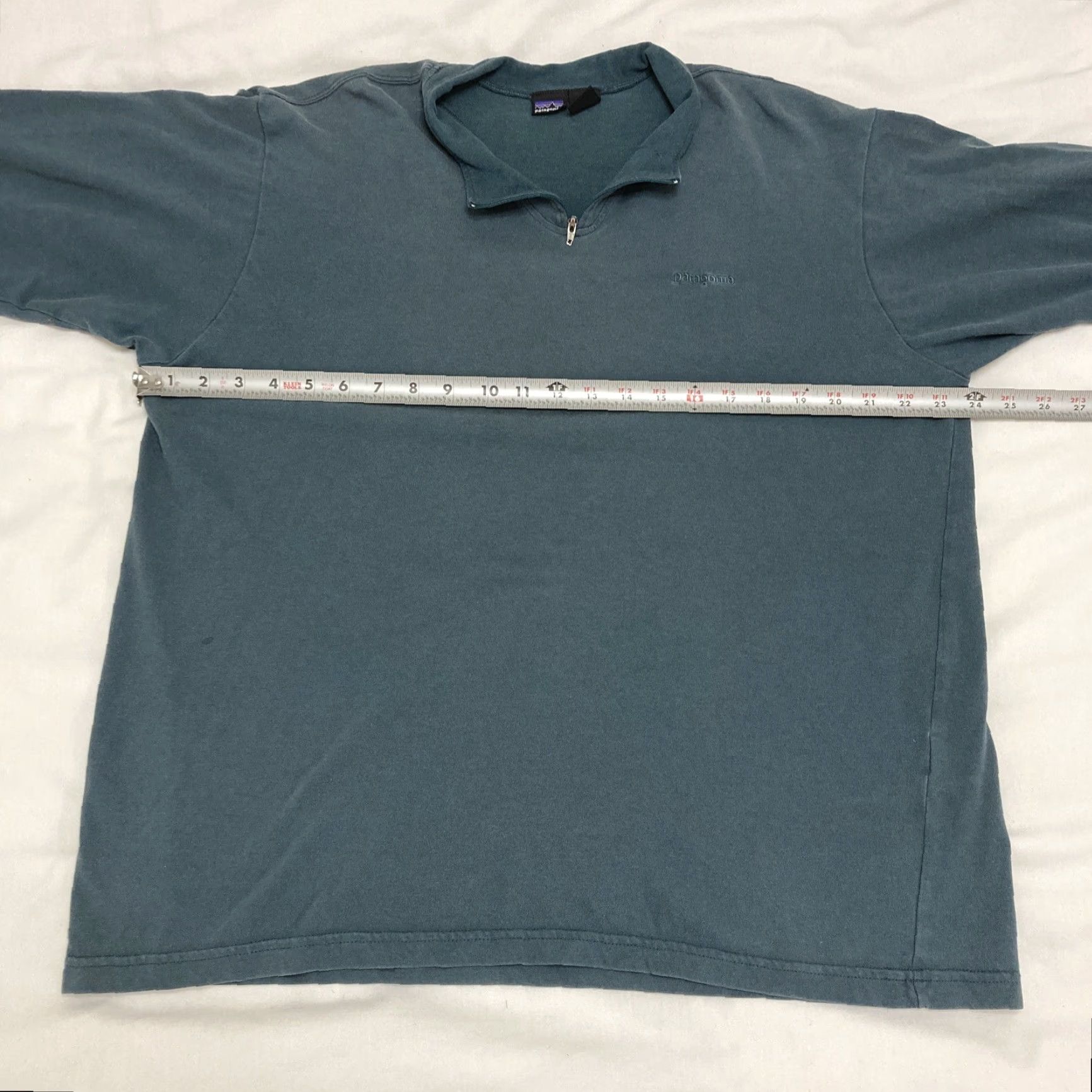 Patagonia Patagonia Men Longsleeve Pullover Zip Collar XL Avctivewear Gray/Green Shirt Size US XL / EU 56 / 4 - 4 Thumbnail