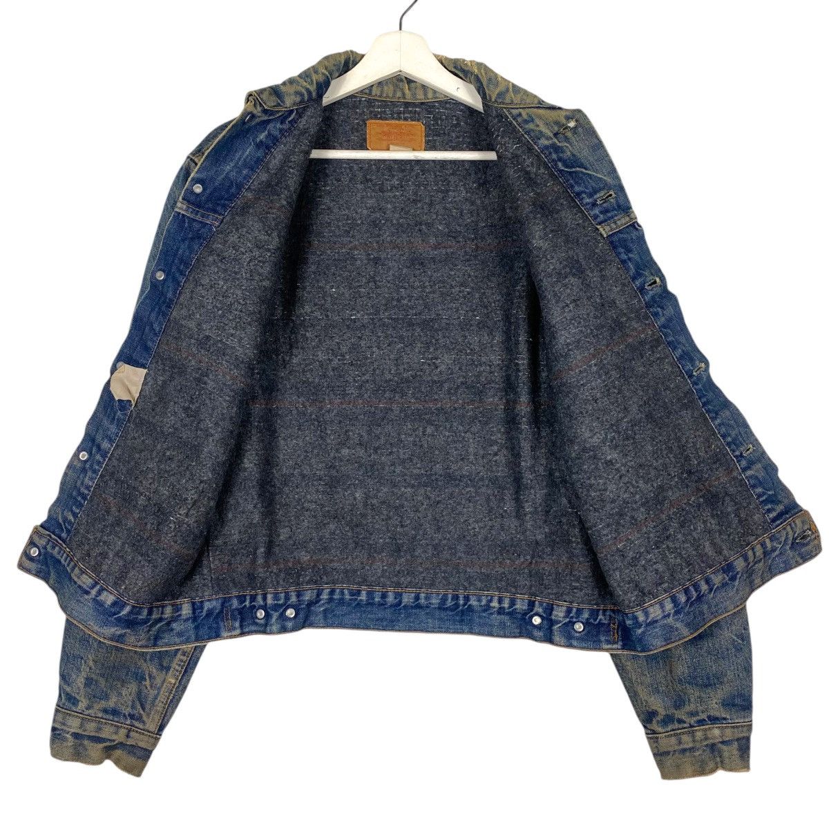 Levi's × Levi's Vintage Clothing × Vintage 💥 70s LEVIS BLANKET TRUCKER DENIM JACKET BUTTON #52 Size US L / EU 52-54 / 3 - 6 Thumbnail