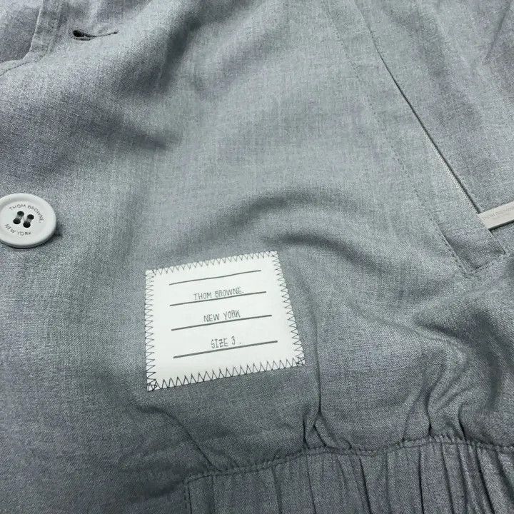 Thom Browne Thom Browne Logo Stripe Long Sleeve Jacket -2507 Size US M / EU 48-50 / 2 - 4 Thumbnail