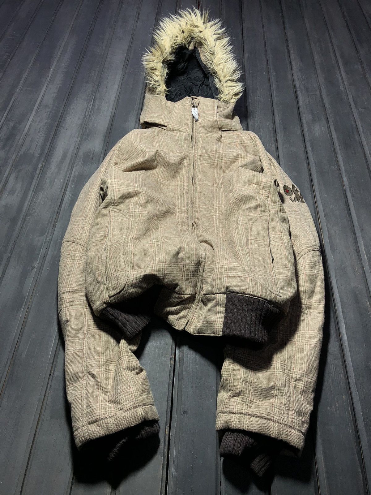 VTG Avant Garde If Six Was Nine Style Fur Bomber Jacket