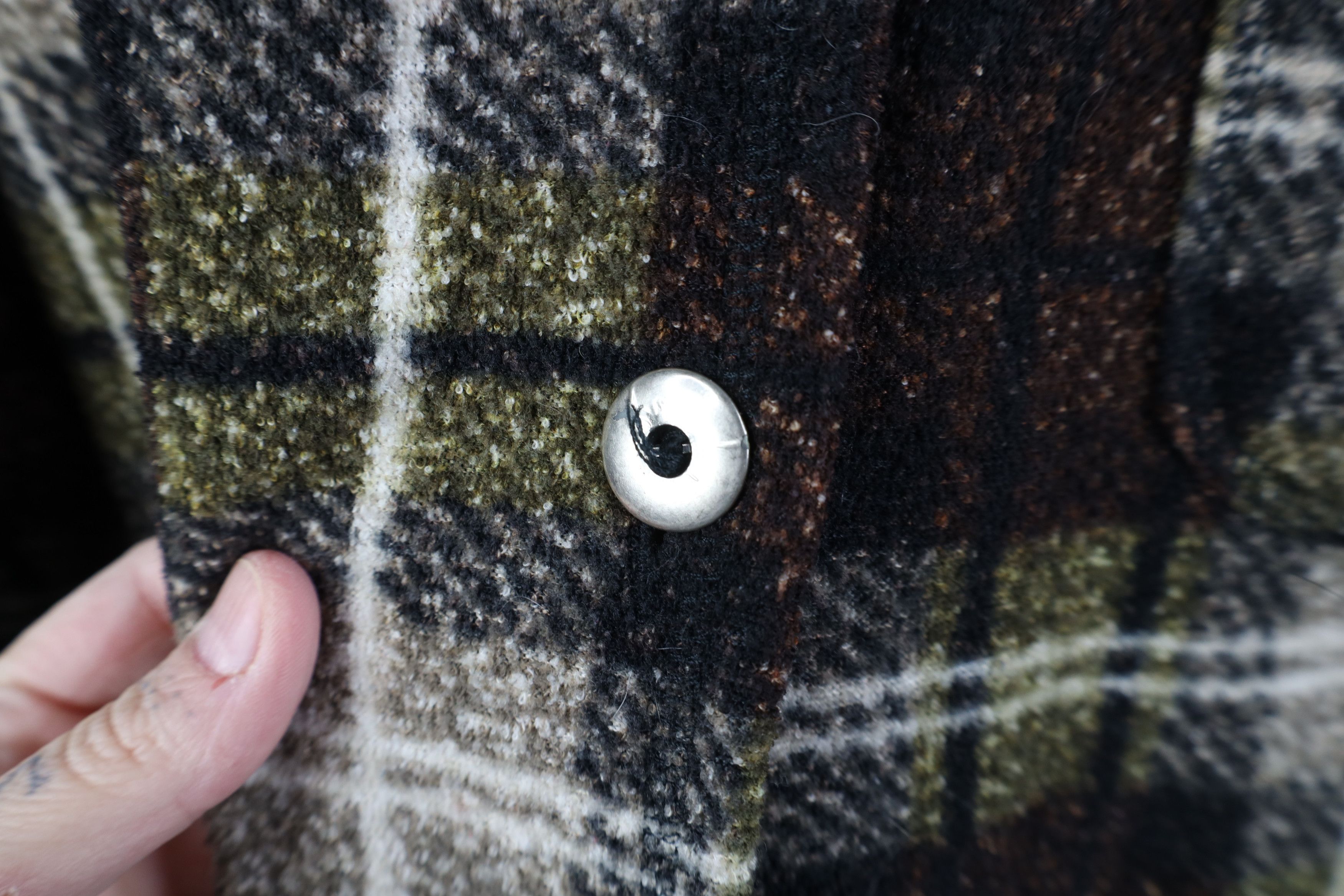 Vintage Vintage 90s Streetwear Fleece Button Shirt Jacket Jac Shirt Size XL / US 12-14 / IT 48-50 - 4 Thumbnail