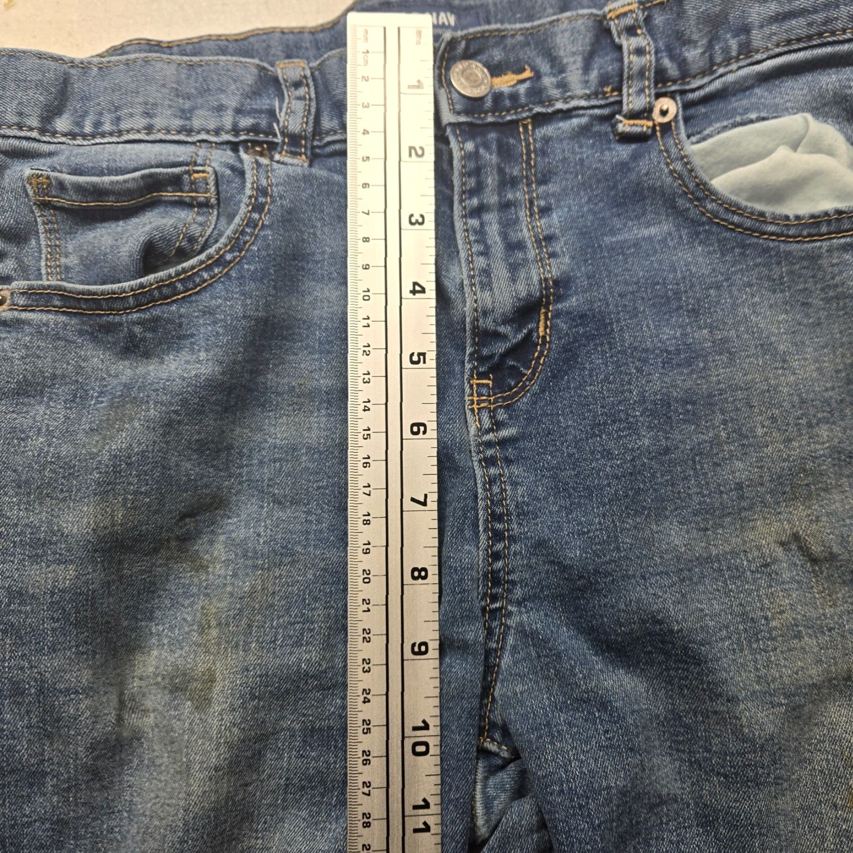 Old Navy VINTAGE Old Navy Jeans Denim Pants Women Adult 16 Blue Straight 90s Womens Size 38" / US 16 / IT 52 - 7 Thumbnail