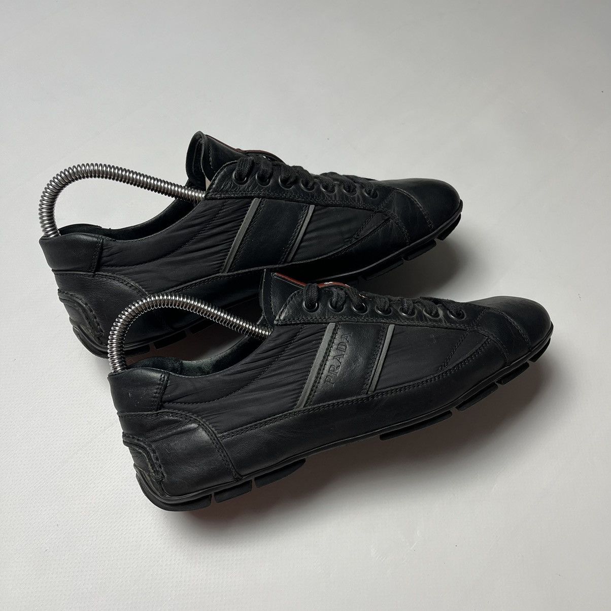 Prada Prada Leather Sneakers Size US 6.5 / EU 39-40 - 6 Thumbnail
