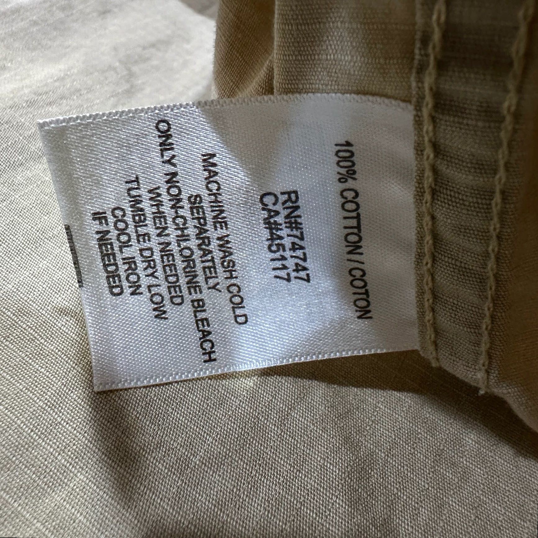 Vintage Red Head Brand Co. Shirt XL Mens Tan Button Up Long Sleeve 100% Cotton Pockets Size US XL / EU 56 / 4 - 3 Thumbnail