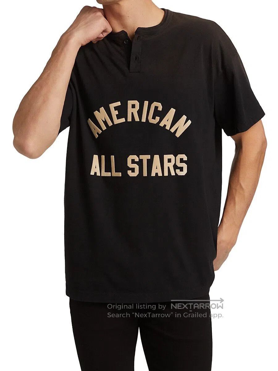 Fear of God FEAR OF GOD Distressed Henley Neck Short Sleeve Size US L / EU 52-54 / 3 - 6 Thumbnail