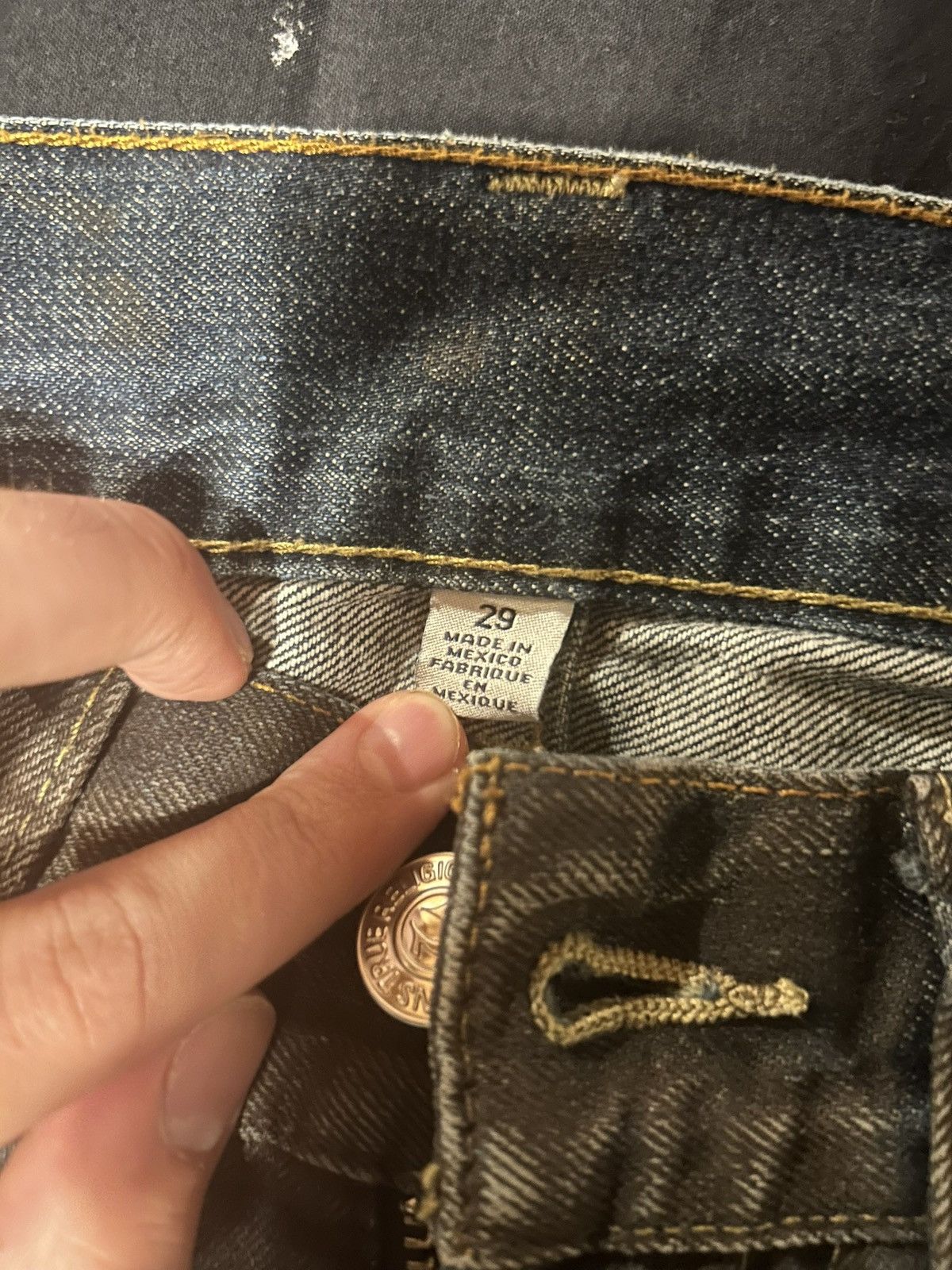 True Religion Waxed True Religion Jeans Size US 29 - 7 Thumbnail