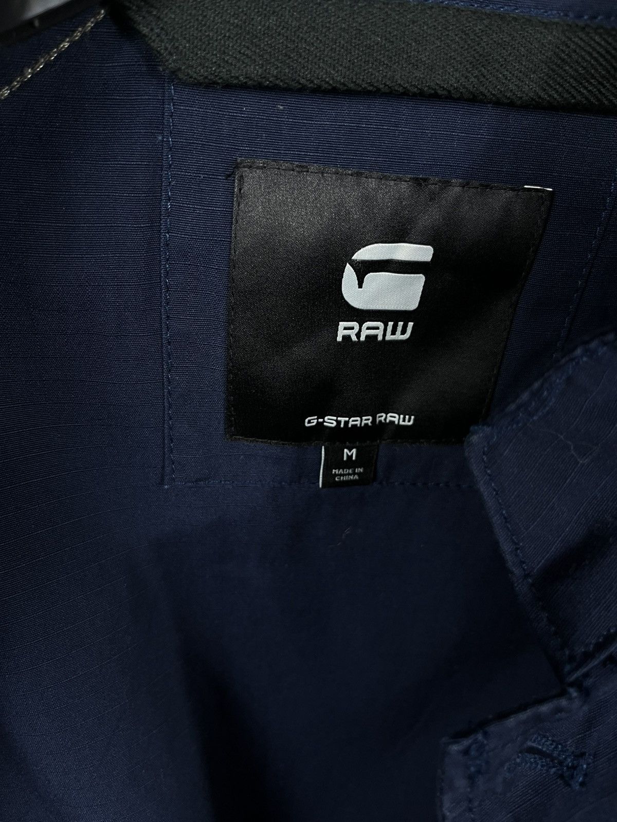 G-Star G-Star RAW Utility Worker Jacket M Navy Ripstop Stand Collar Size US M / EU 48-50 / 2 - 8 Thumbnail