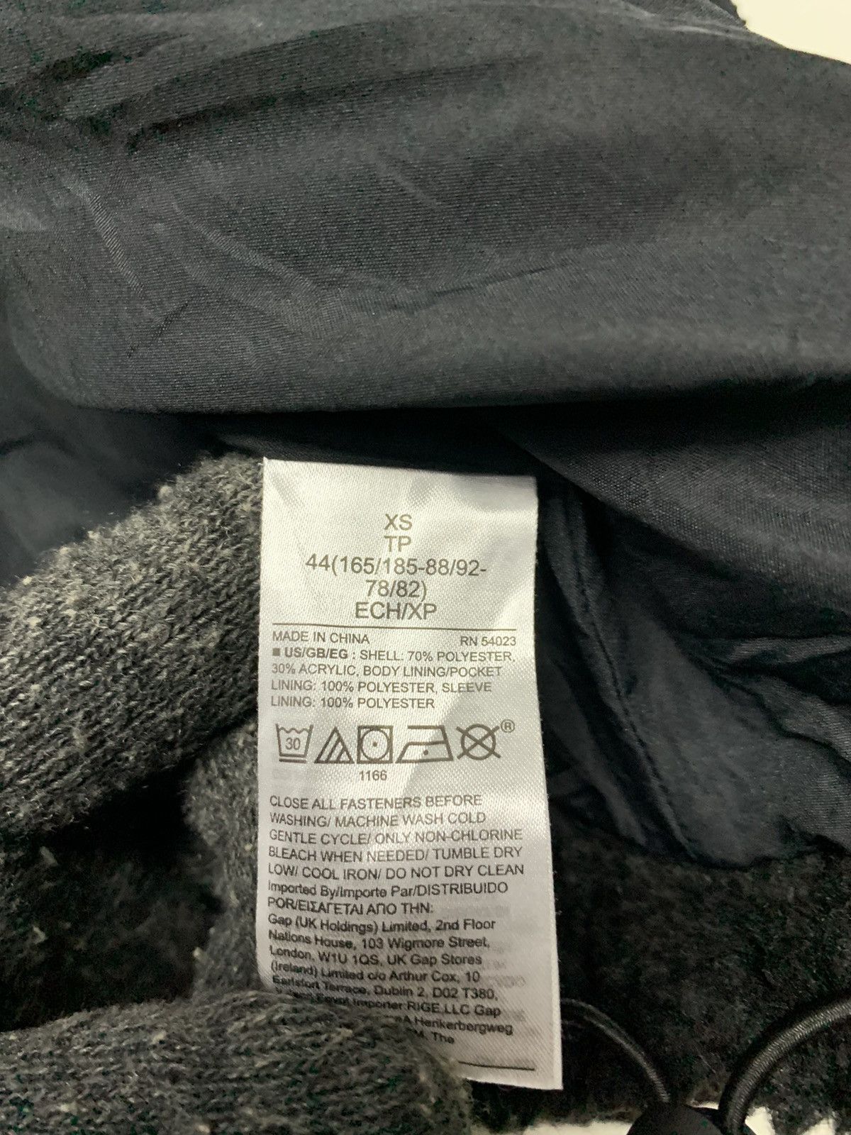 Gap Rare GAP Big Logo Sherpa Fleece Zipper Down Sweater Size US XS / EU 42 / 0 - 7 Thumbnail