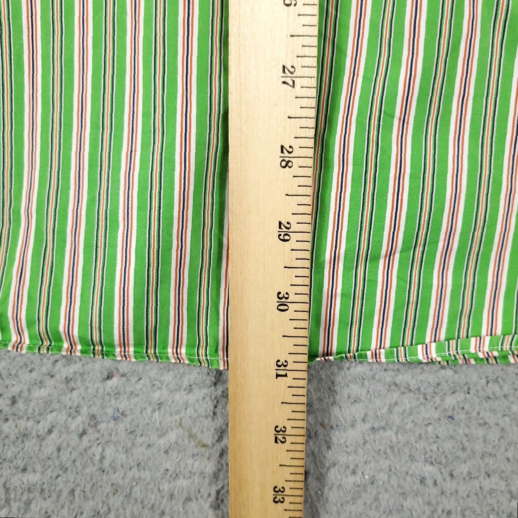 Ralph Lauren VINTAGE Ralph Lauren Shirt Men Medium Green Striped Button-Up Long Sleeve Casual Classic Size US M / EU 48-50 / 2 - 4 Thumbnail