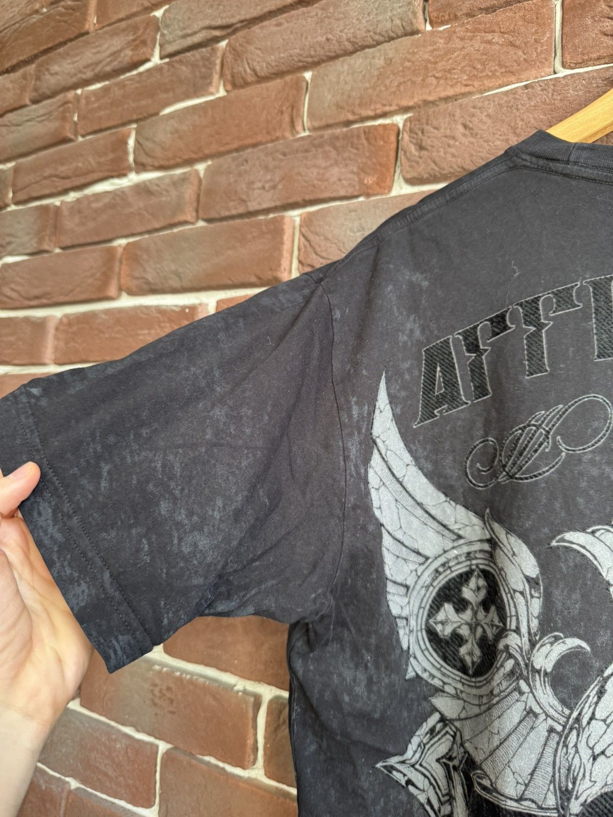 Affliction Rare Affliction Eagle Skull Cross USA OVP Tee like chrome Size US L / EU 52-54 / 3 - 7 Thumbnail
