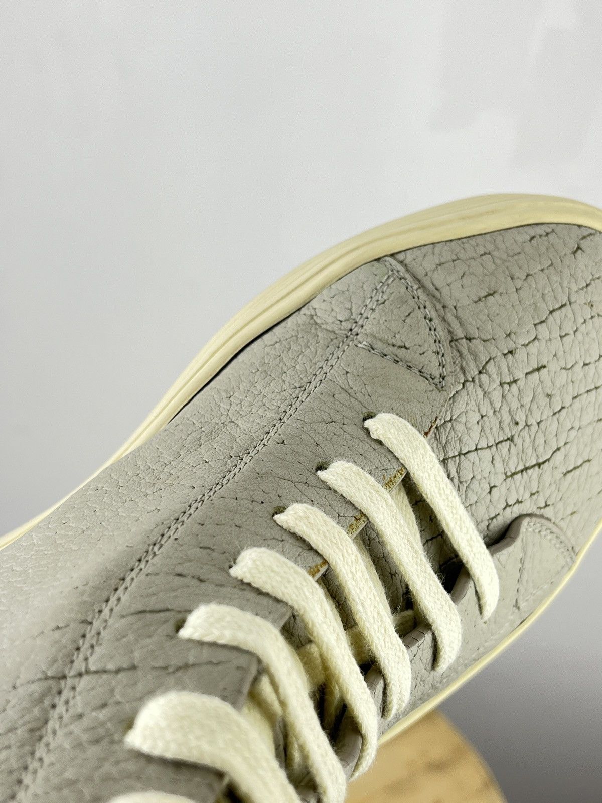 Rick Owens ‘Mastosneaks’ Grey Grain Leather Hi Top Size US 6.5 / EU 39-40 - 13 Thumbnail