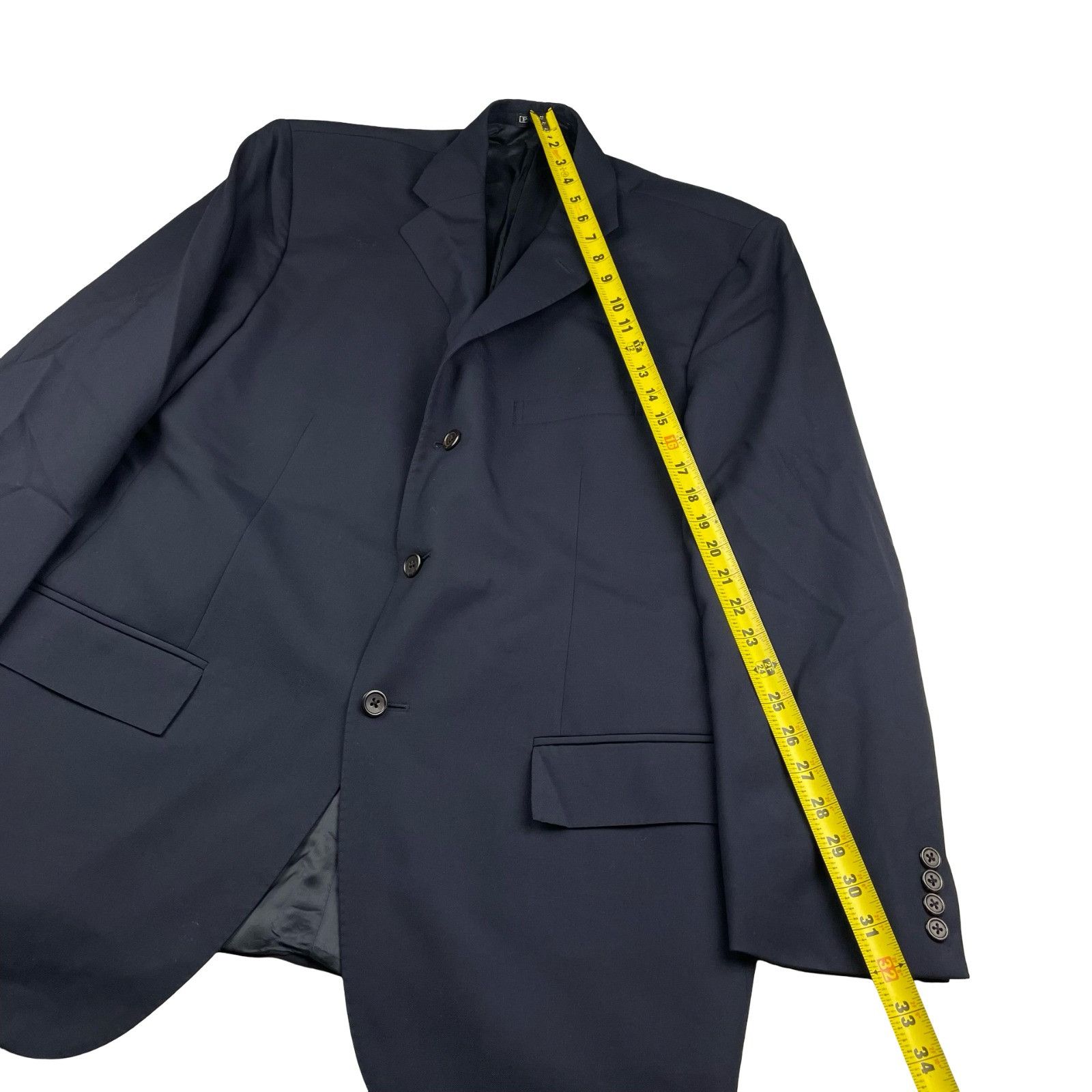 Polo Ralph Lauren Polo Ralph Lauren Men's 100% Wool 3-Button Blazer Navy Blue Size 44R - 12 Thumbnail
