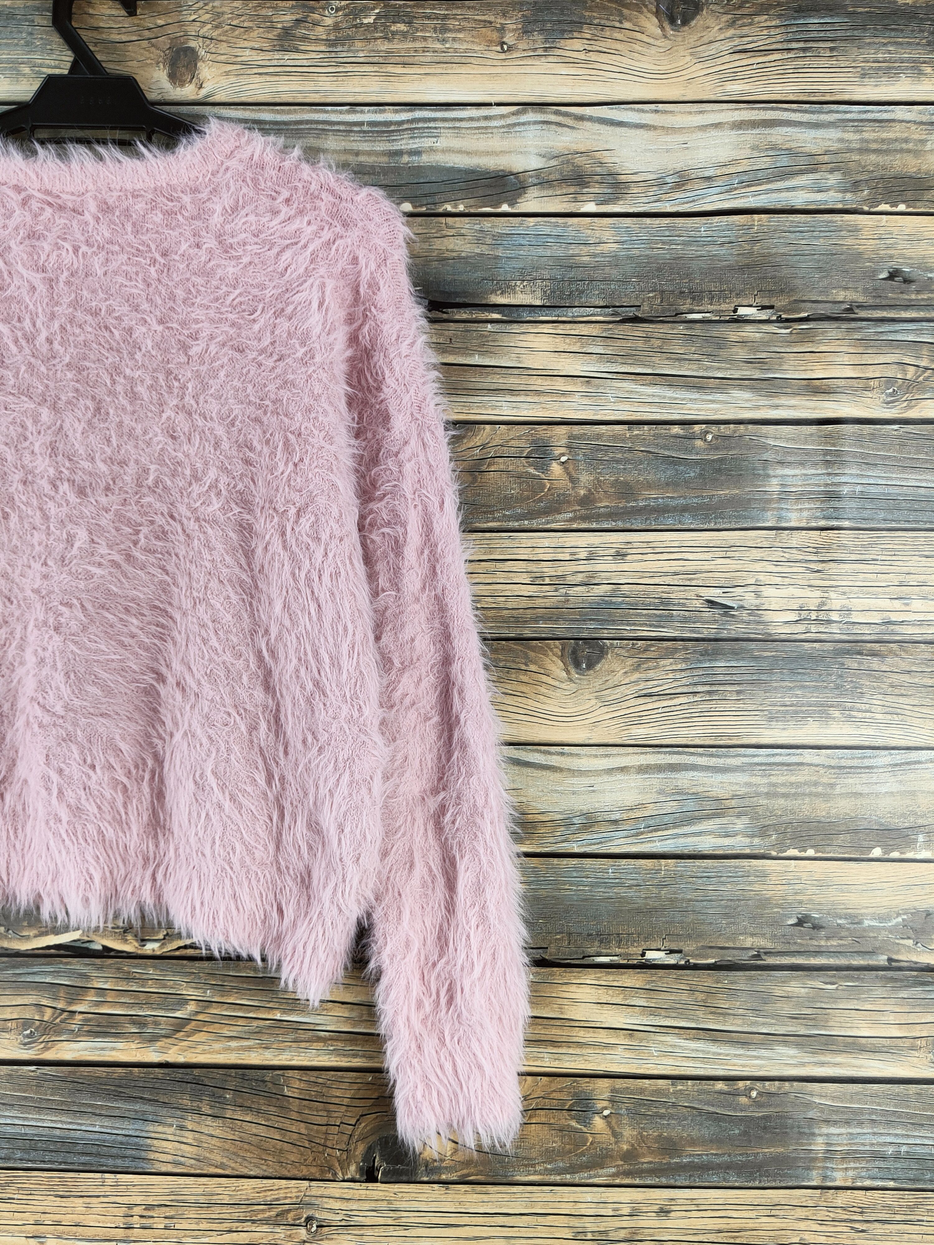 Japanese Brand DL Browny Standard Pink Fur Mohair Knitwear #46-1010 Size M / US 6-8 / IT 42-44 - 9 Thumbnail