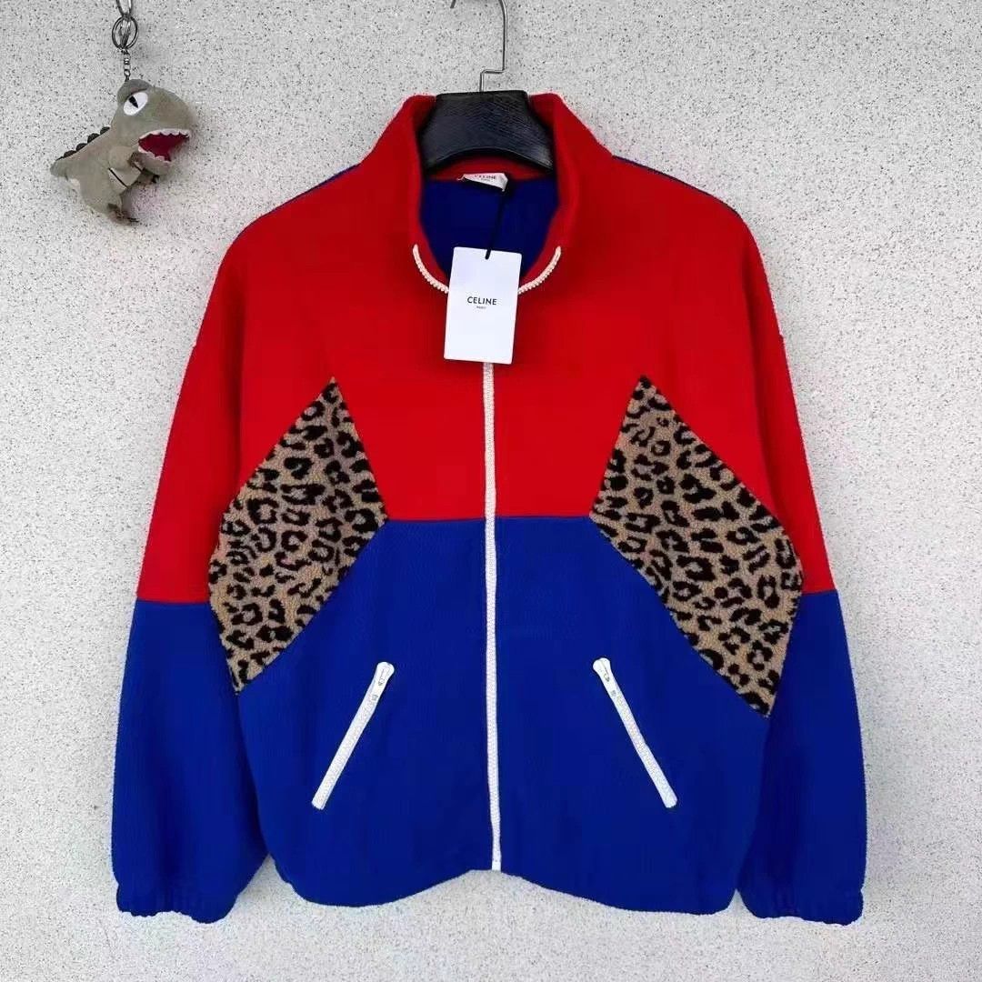 Celine Celine leopard print paneled jacket L Size L / US 10 / IT 46 - 1 Thumbnail
