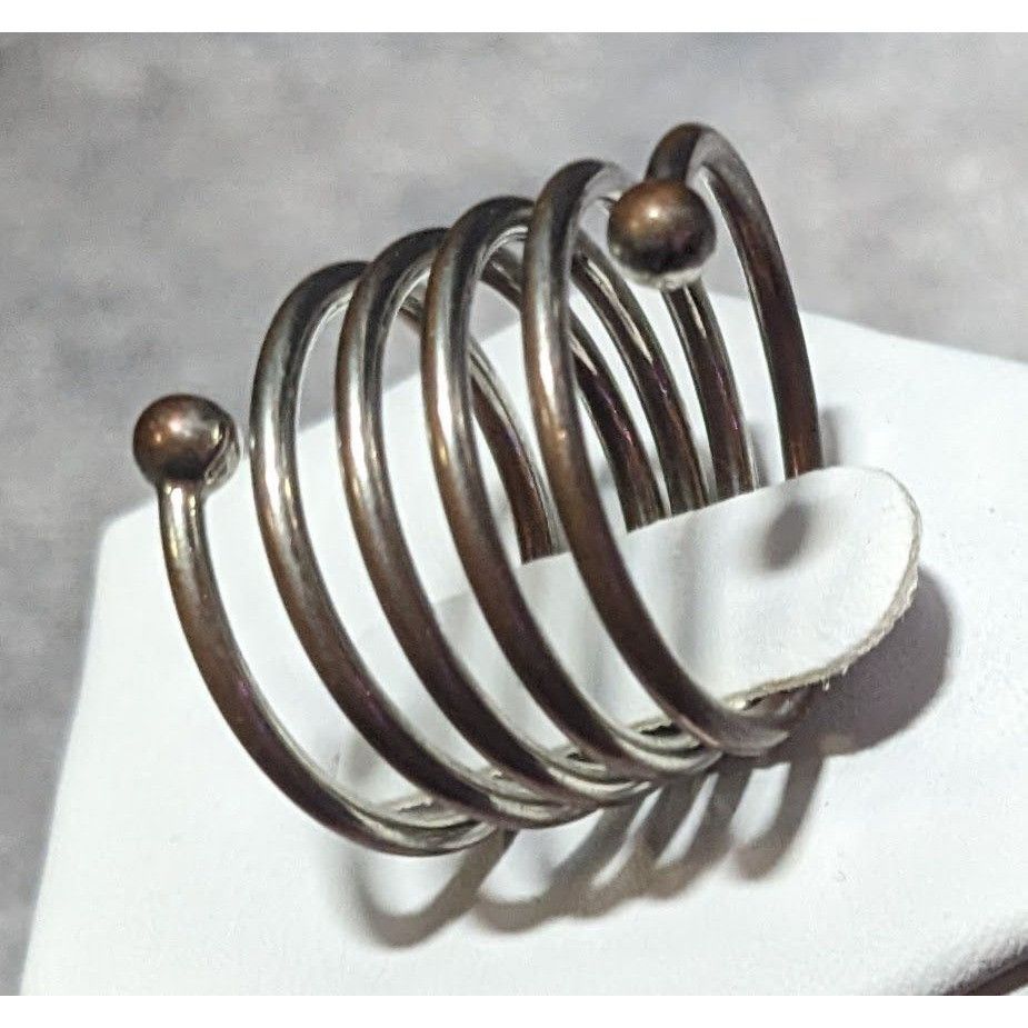 Other Copper And Silver Tone Metal Coil Ring Size 7 Size ONE SIZE - 2 Thumbnail
