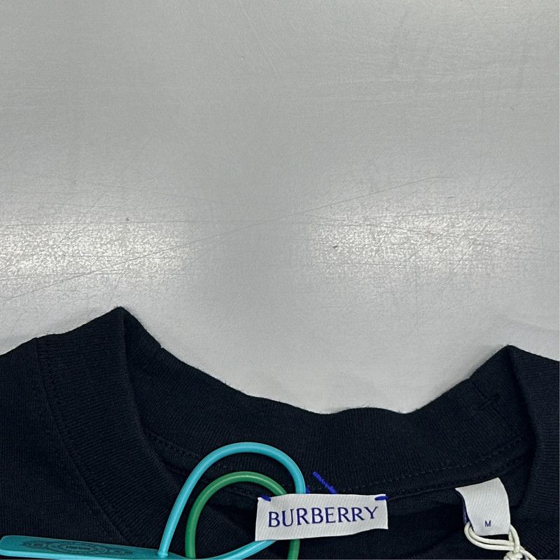 Burberry Burberry Men's Black Casual Short Sleeve T-Shirt 0079 Size US M / EU 48-50 / 2 - 1 Thumbnail
