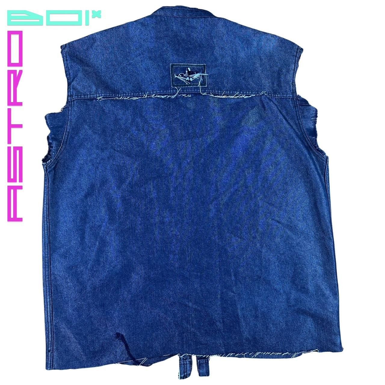 Fubu ASTROBOI* FUBU DECONSTRUCTED BLUE DENIM VEST_ XL Size US XL / EU 56 / 4 - 5 Thumbnail