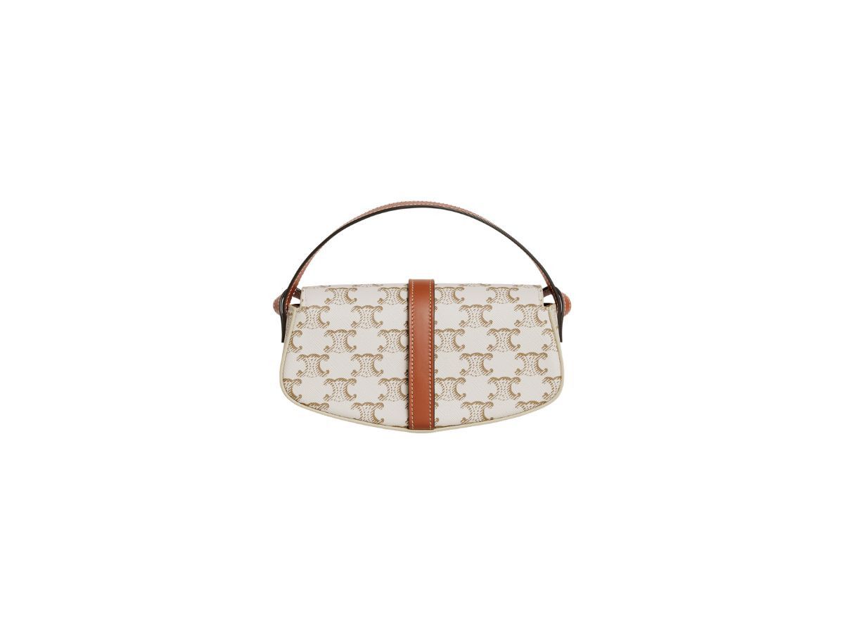 Celine o1bcso1str0126 10I592DQ2 Size: OS / Clutch in White/Tan Size ONE SIZE - 2 Thumbnail