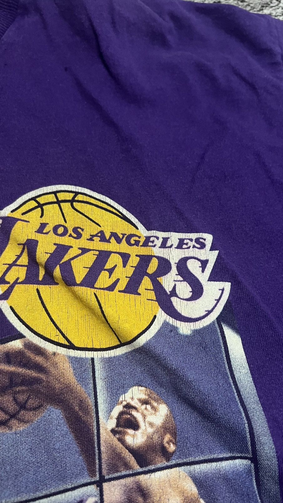 NBA × Pro Player VTG 90’s Los Angeles Lakers Shaquille O’Neal pro player tee Size US L / EU 52-54 / 3 - 6 Thumbnail