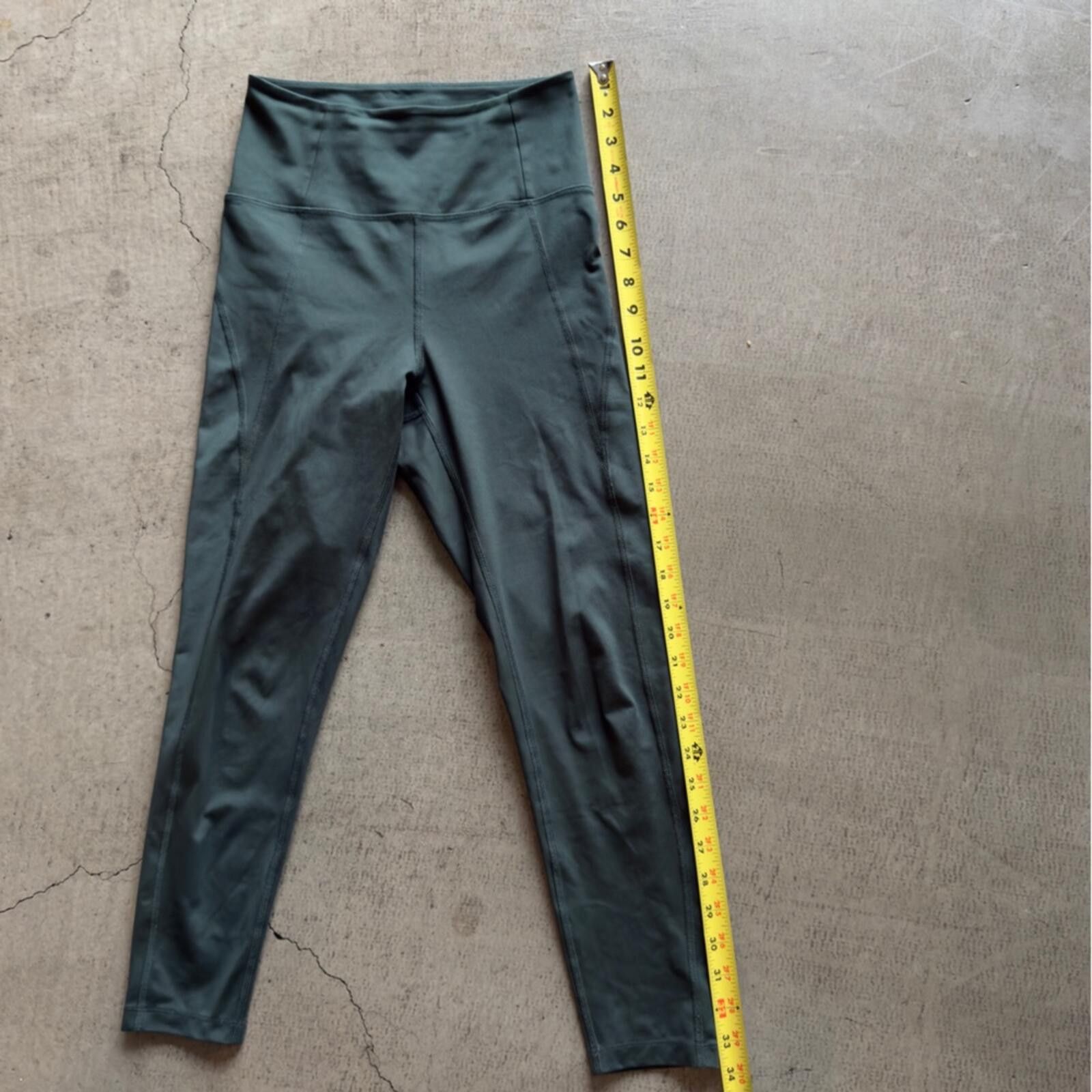 Girlfriend Collective Girlfriend Collective / High Rise Legging / Moss Green / S Size 28" / US 6 / IT 42 - 7 Thumbnail