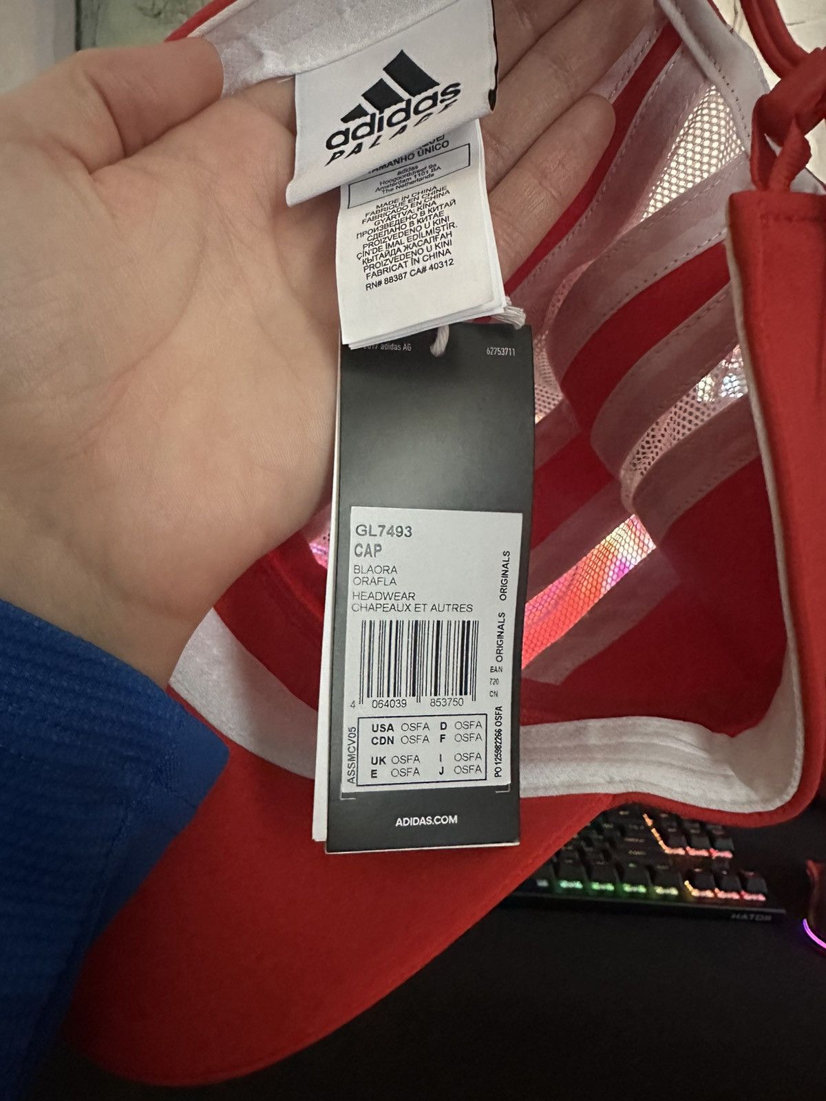 Adidas × Palace PALACE x ADIDAS SUNPAL CAP OS SIZE GL7493 Size ONE SIZE - 8 Thumbnail