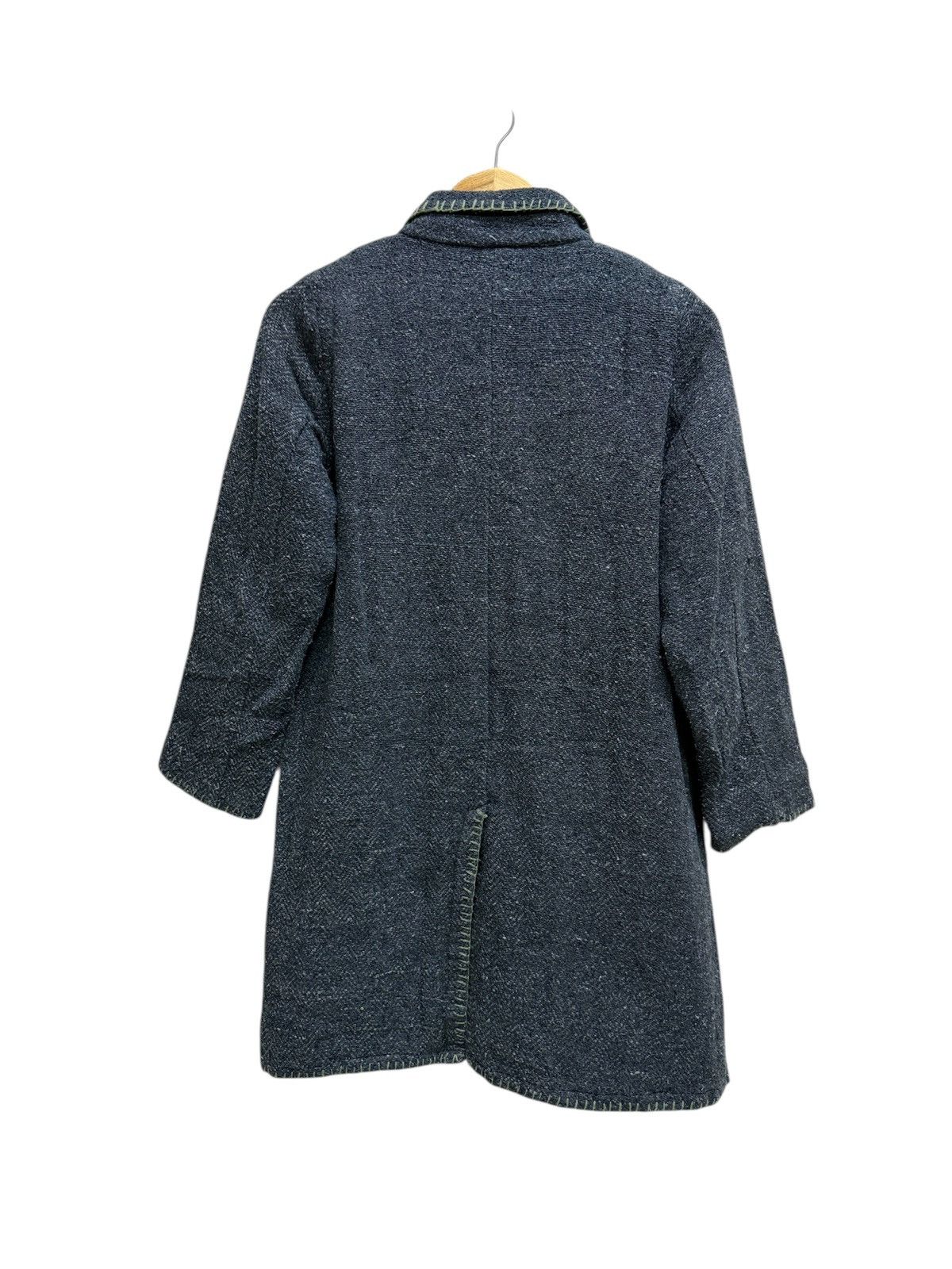 Vintage Yul Women’s Dark Gray Tweeds Coat Jacket Size S / US 4 / IT 40 - 2 Thumbnail