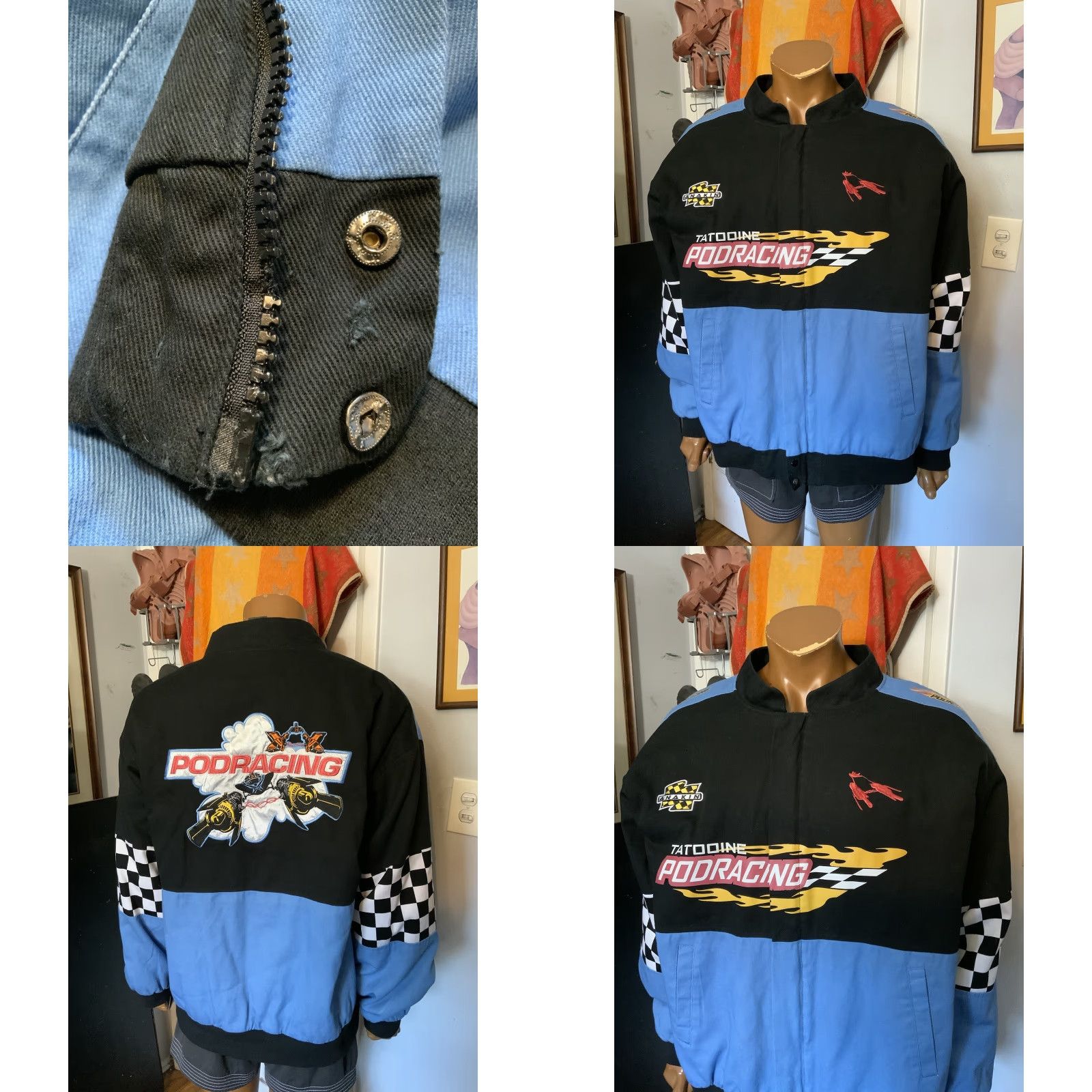 Star Wars VINTAGE Star Wars Lucasfilm Pod Racing BoxLunch Exclusive Anakin Bomber Jacket Sz. 3XL Size US XXL / EU 58 / 5 - 9 Thumbnail