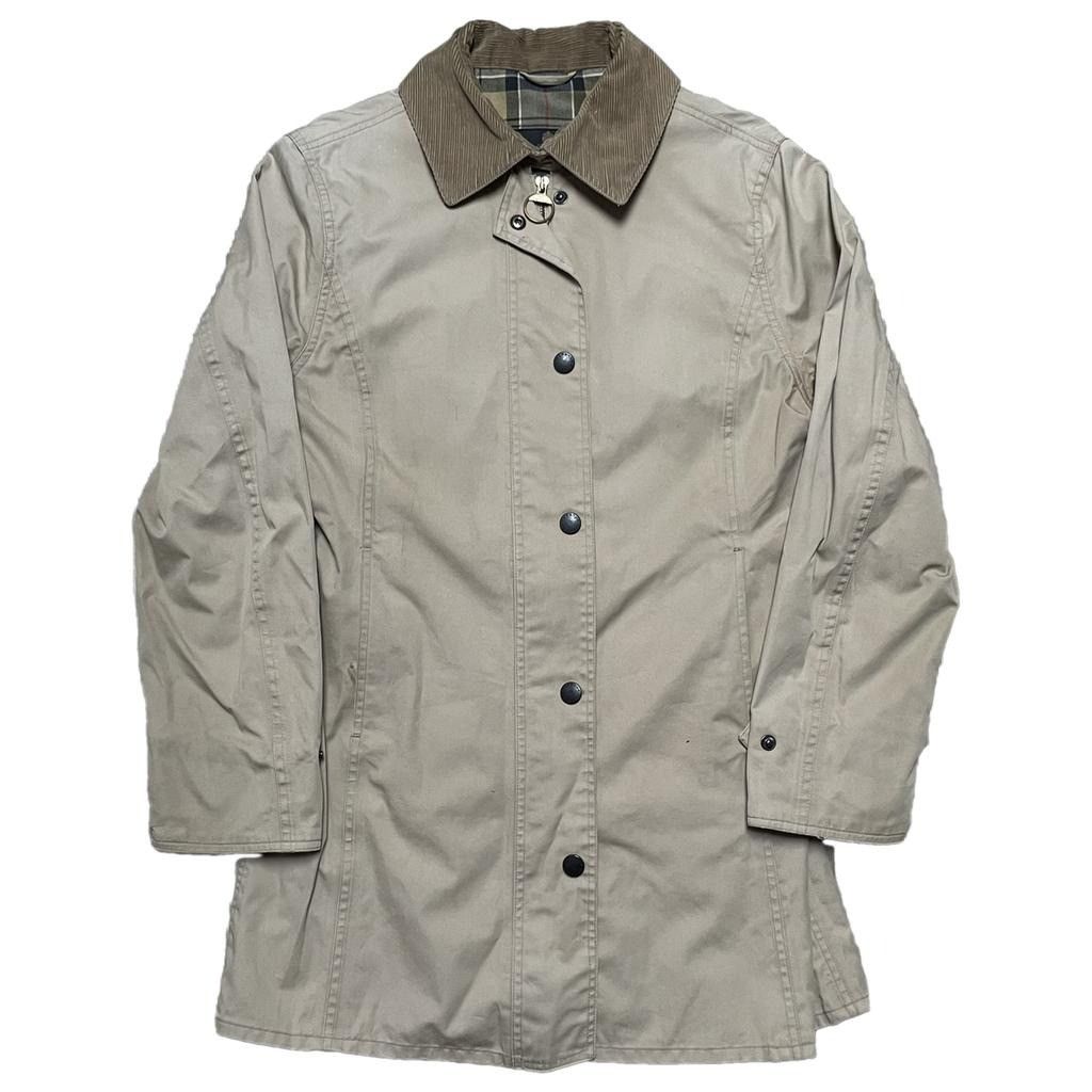image of Barbour Coat With Pattern in Beige, Women's (Size Small)