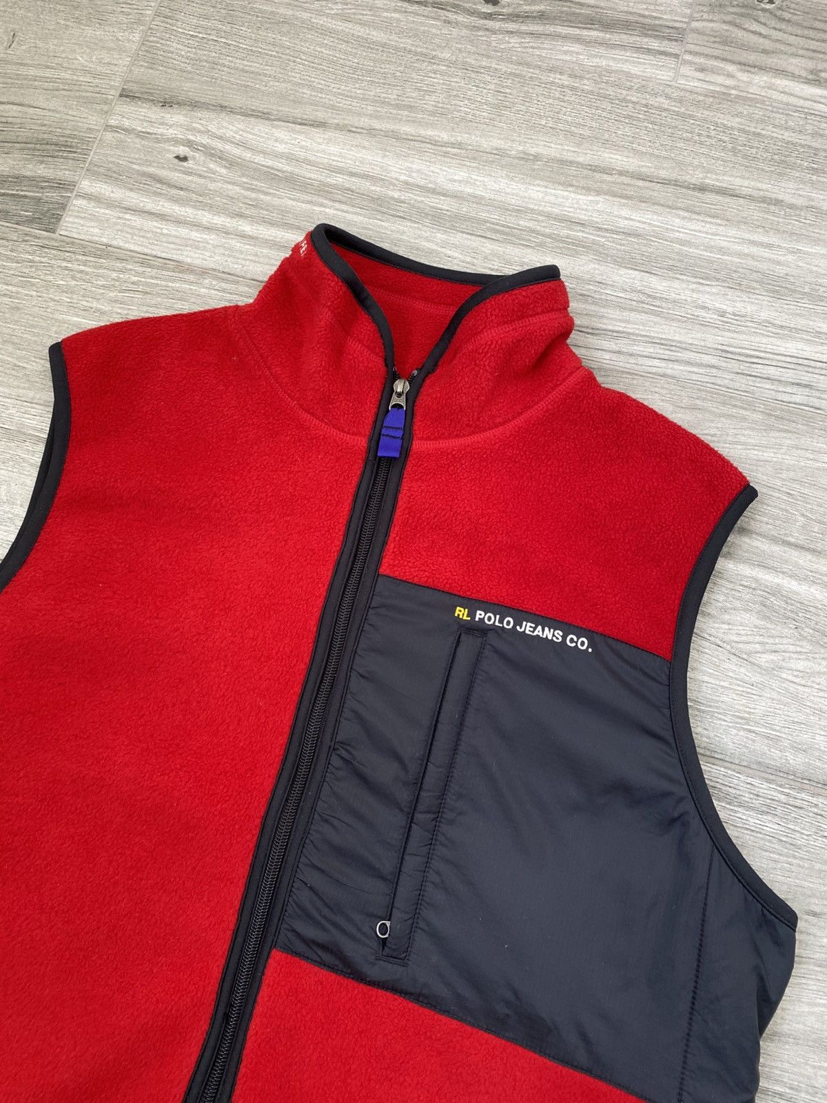 Polo Ralph Lauren VINTAGE POLO RALPH LAUREN FLEECE VEST NYLON HIDE-AWAY HOOD Size US M / EU 48-50 / 2 - 6 Thumbnail
