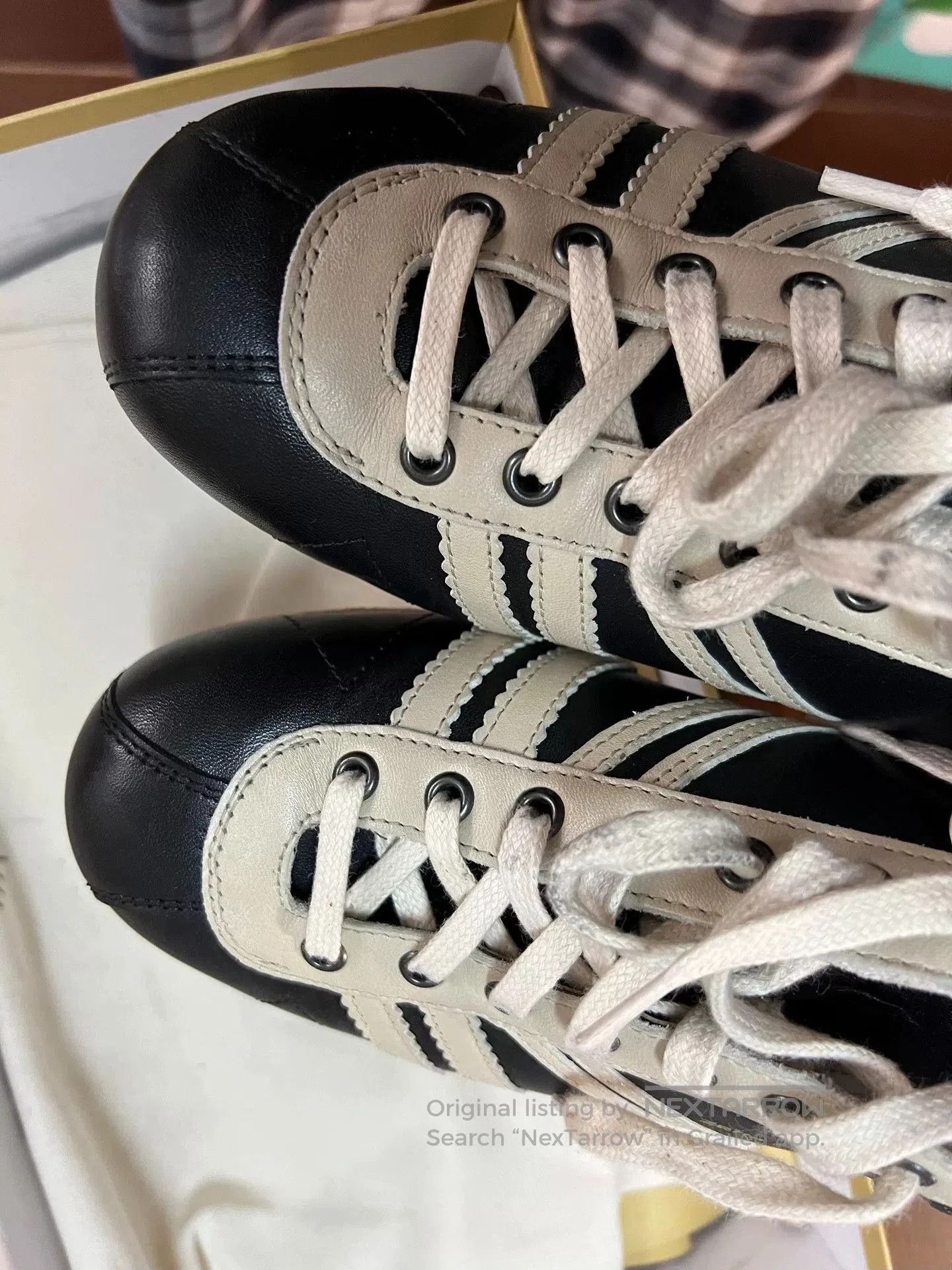 Vintage Classic Black and White Low-top Sneakers. Size US 8 / EU 41 - 5 Thumbnail