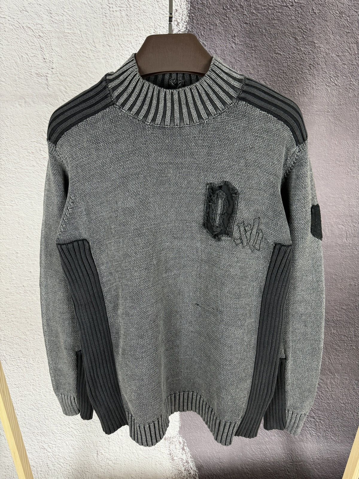 Oxbow Oxbow vintage slim fit grey sweater big logo Size US XL / EU 56 / 4 - 2 Thumbnail