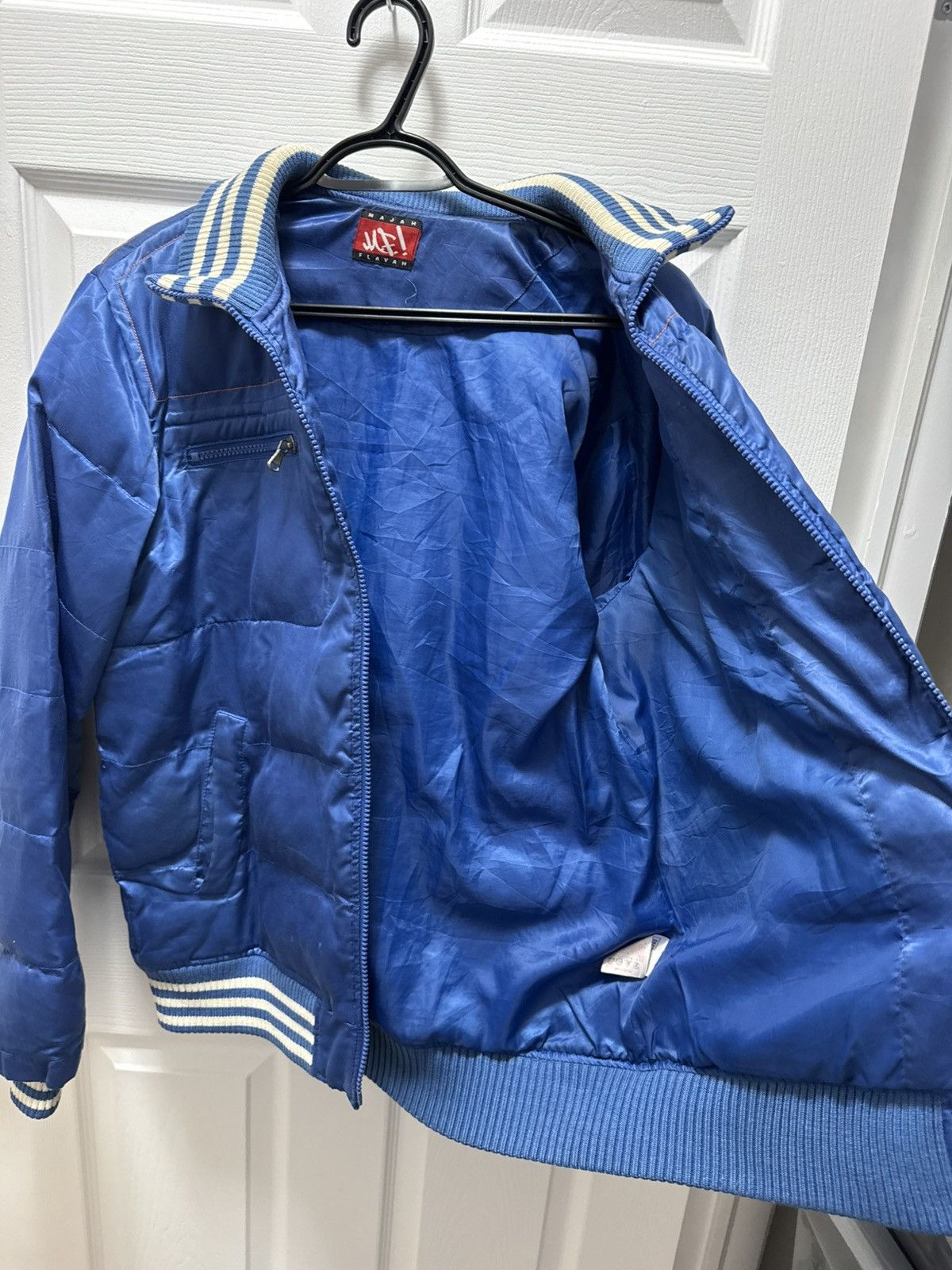 Japanese Brand Majah Flavah Underground Hip-Hop Puffer Jacket Vintage RARE Size US L / EU 52-54 / 3 - 4 Thumbnail