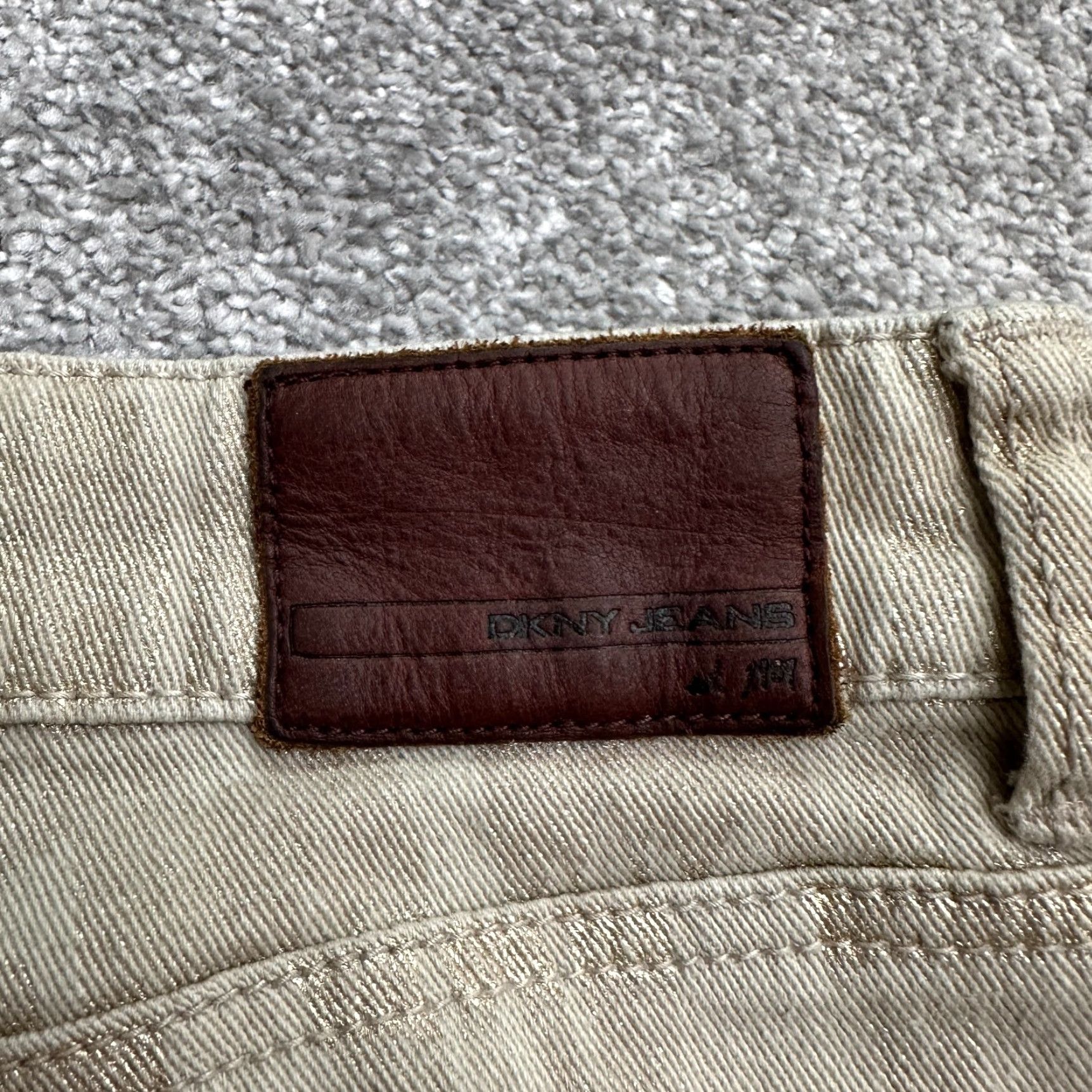 DKNY DKNY Jeans Women 30x28 Denim Straight 8 Brown Patterned Cotton Blend Size 8 Womens Classic 30x28 Brown 90s? (Oops) Size 30" / US 8 / IT 44 - 6 Thumbnail