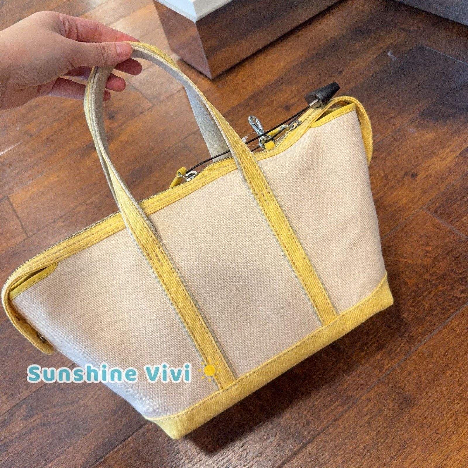 Polo Ralph Lauren NWT Polo Ralph Lauren Canvas Tote Bag Crossbody Cam Yellow Size ONE SIZE - 3 Thumbnail