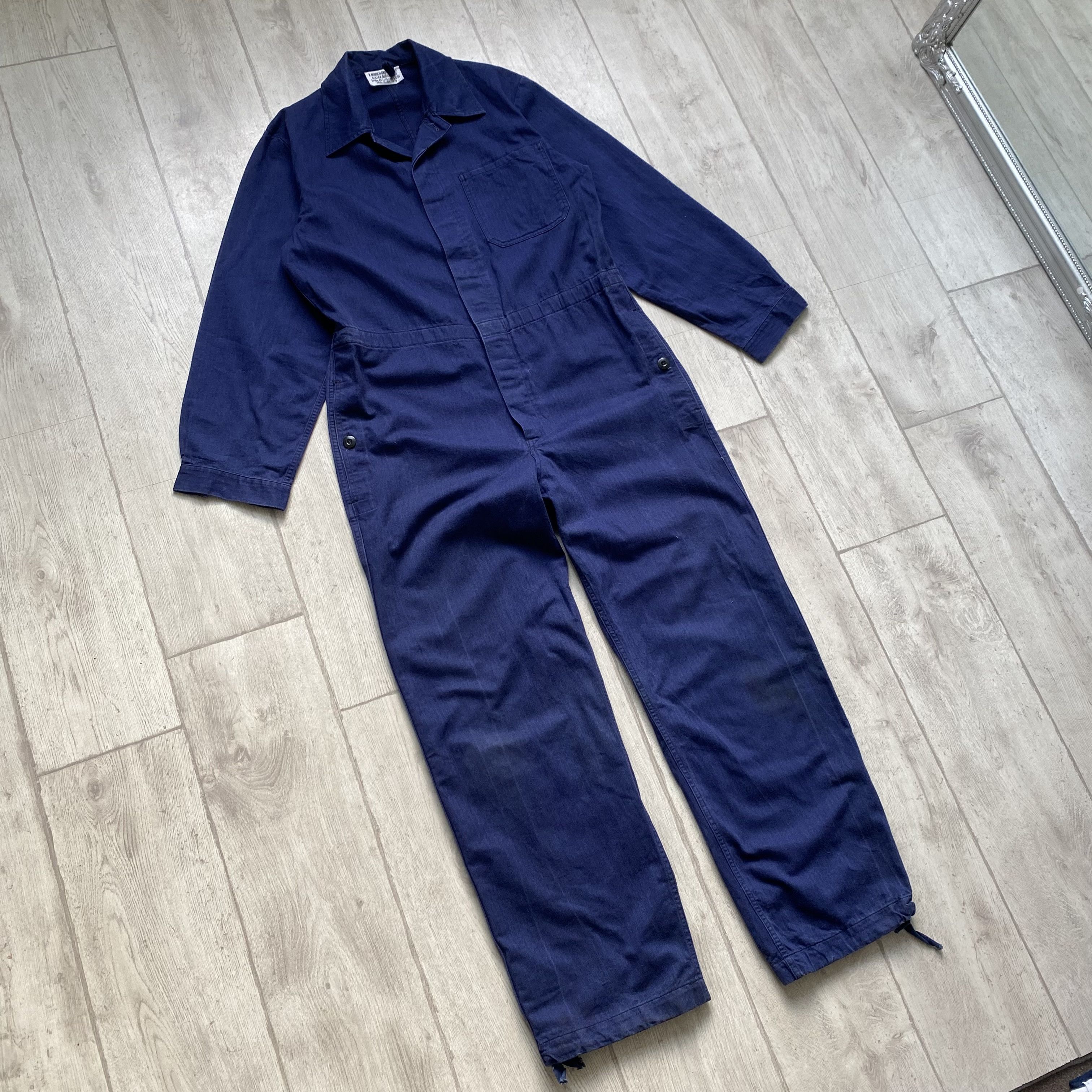 Le Laboureur ⚙️ Vintage Sanfor French Coverall Worker jumpsuit Vetra Size US 32 / EU 48 - 11 Thumbnail