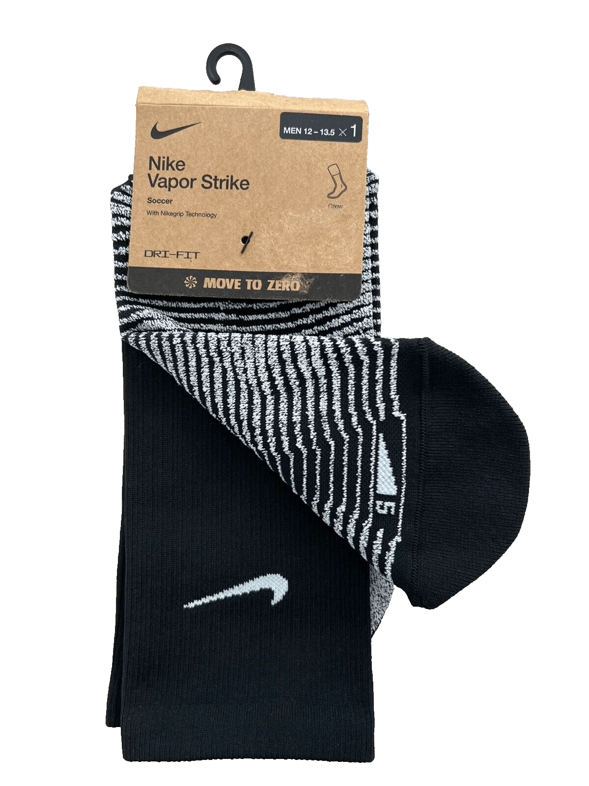 Nike Nike DH6613 NikeGrip Vapor Strike Soccer Crew Socks 12-13.5 Size ONE SIZE - 2 Thumbnail