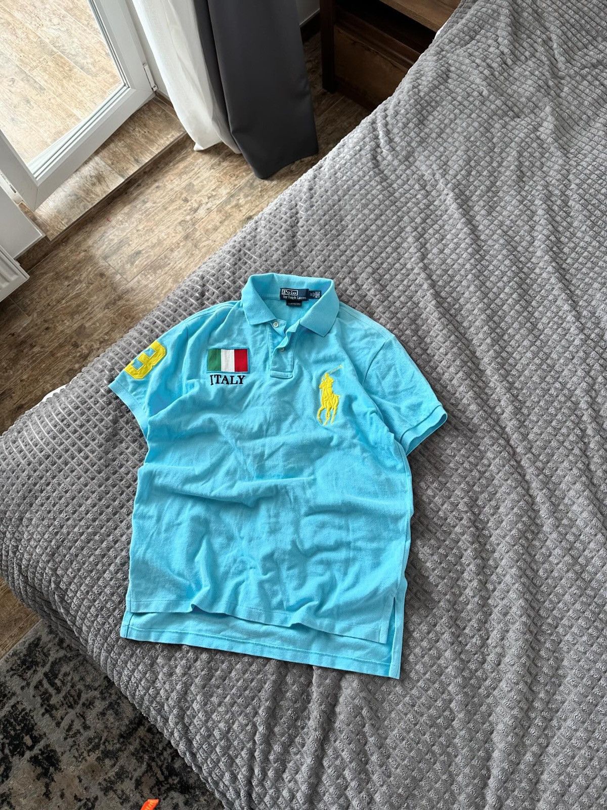 Polo Ralph Lauren × Vintage Vintage polo Ralph Lauren Italy 3 blue logo size M Size US M / EU 48-50 / 2 - 1 Thumbnail