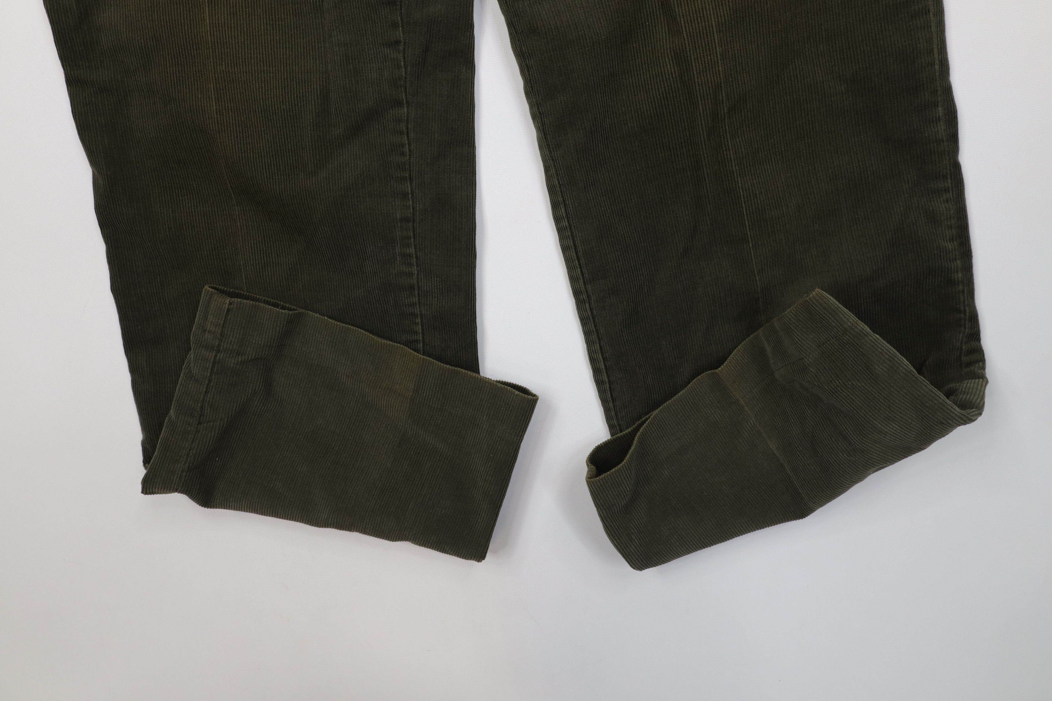 Vintage Vintage 70s Big Mac Flared Wide Leg Corduroy Pants Green USA Size US 36 / EU 52 - 5 Thumbnail