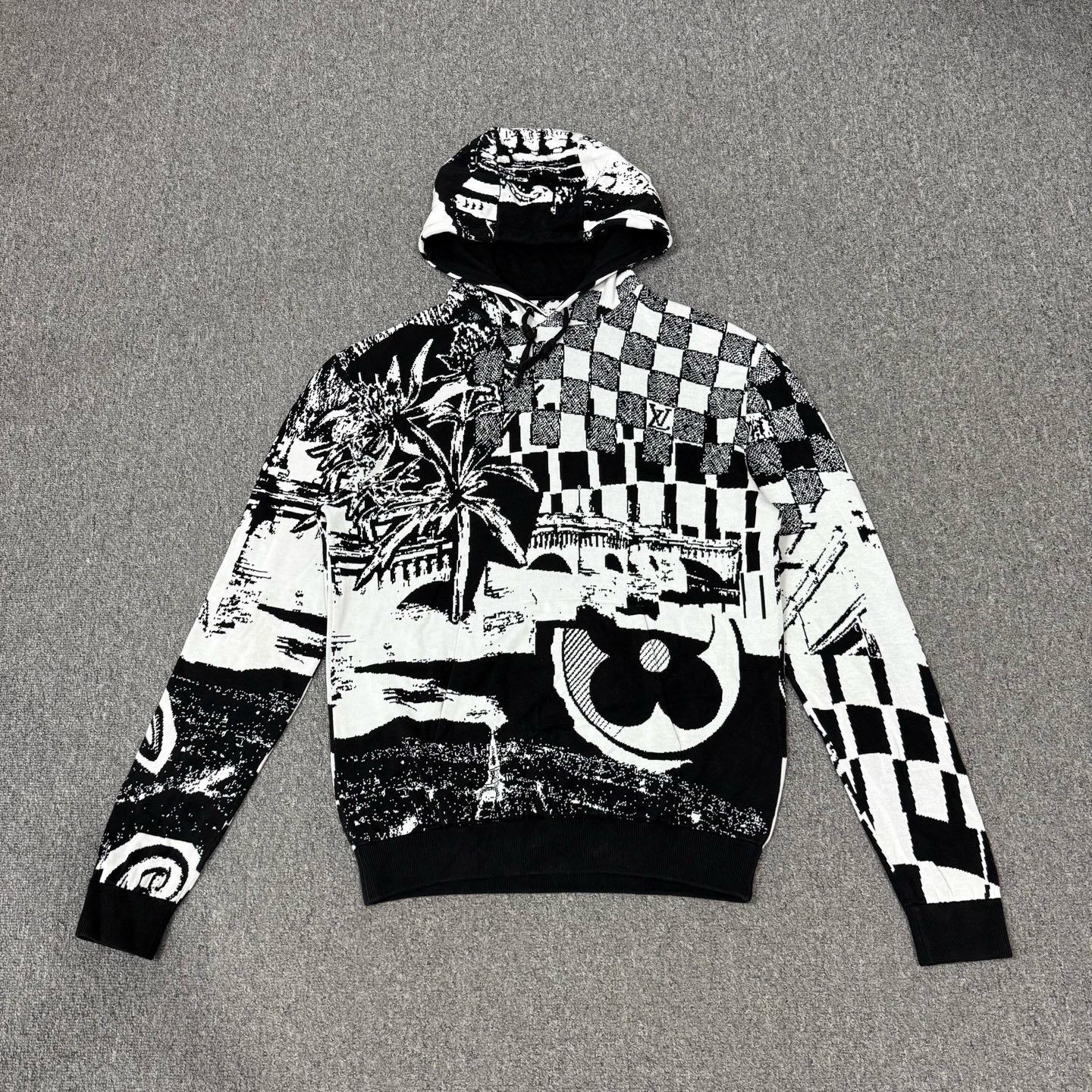 Louis Vuitton Louis Vuitton Comic Graffiti Knit Hoodie Size US M / EU 48-50 / 2 - 1 Thumbnail