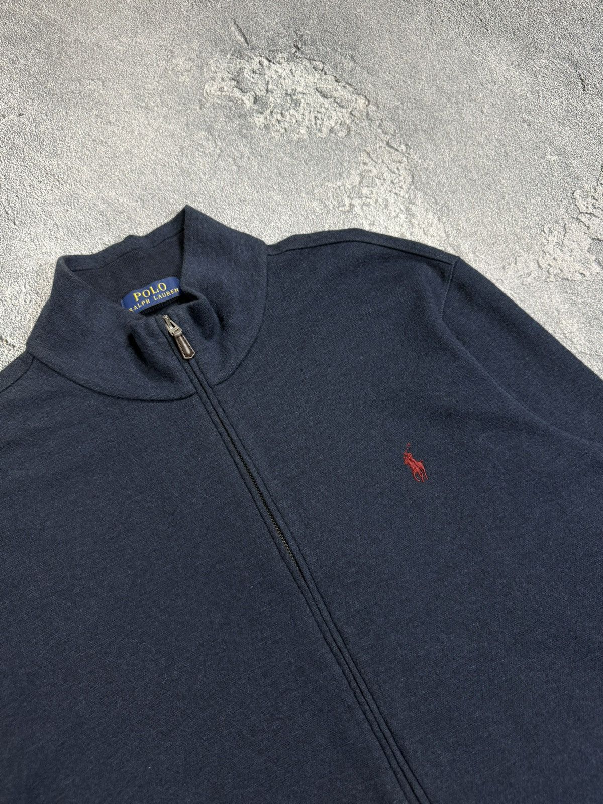 Vintage Polo Ralph Lauren VNTG Mini Logo Full Zip Sweater Jacket Size US L / EU 52-54 / 3 - 7 Thumbnail