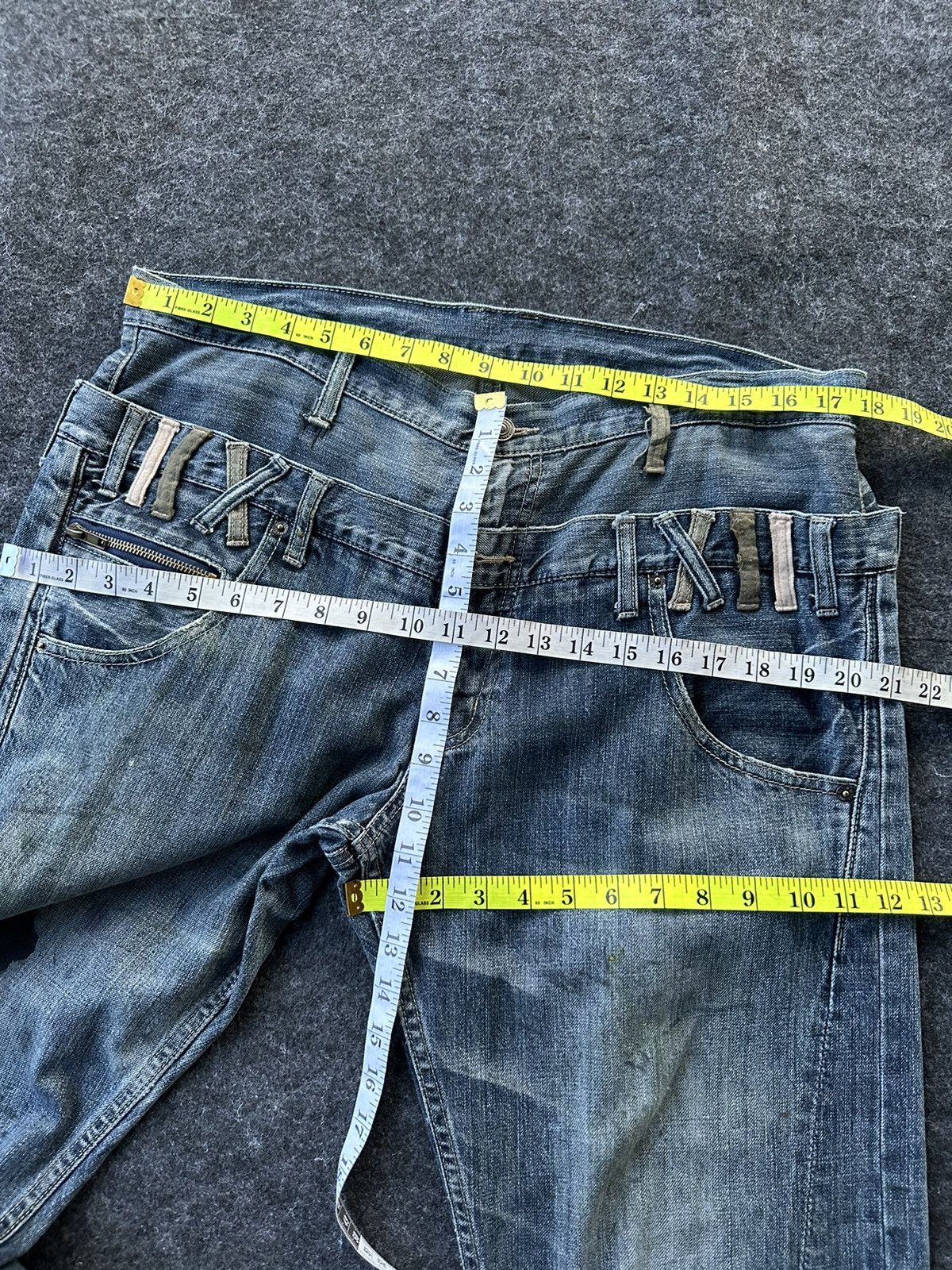 If Six Was Nine × PPFM Double Waist Unbrand Japan Paint Dirty Style D409 Size US 34 / EU 50 - 8 Thumbnail