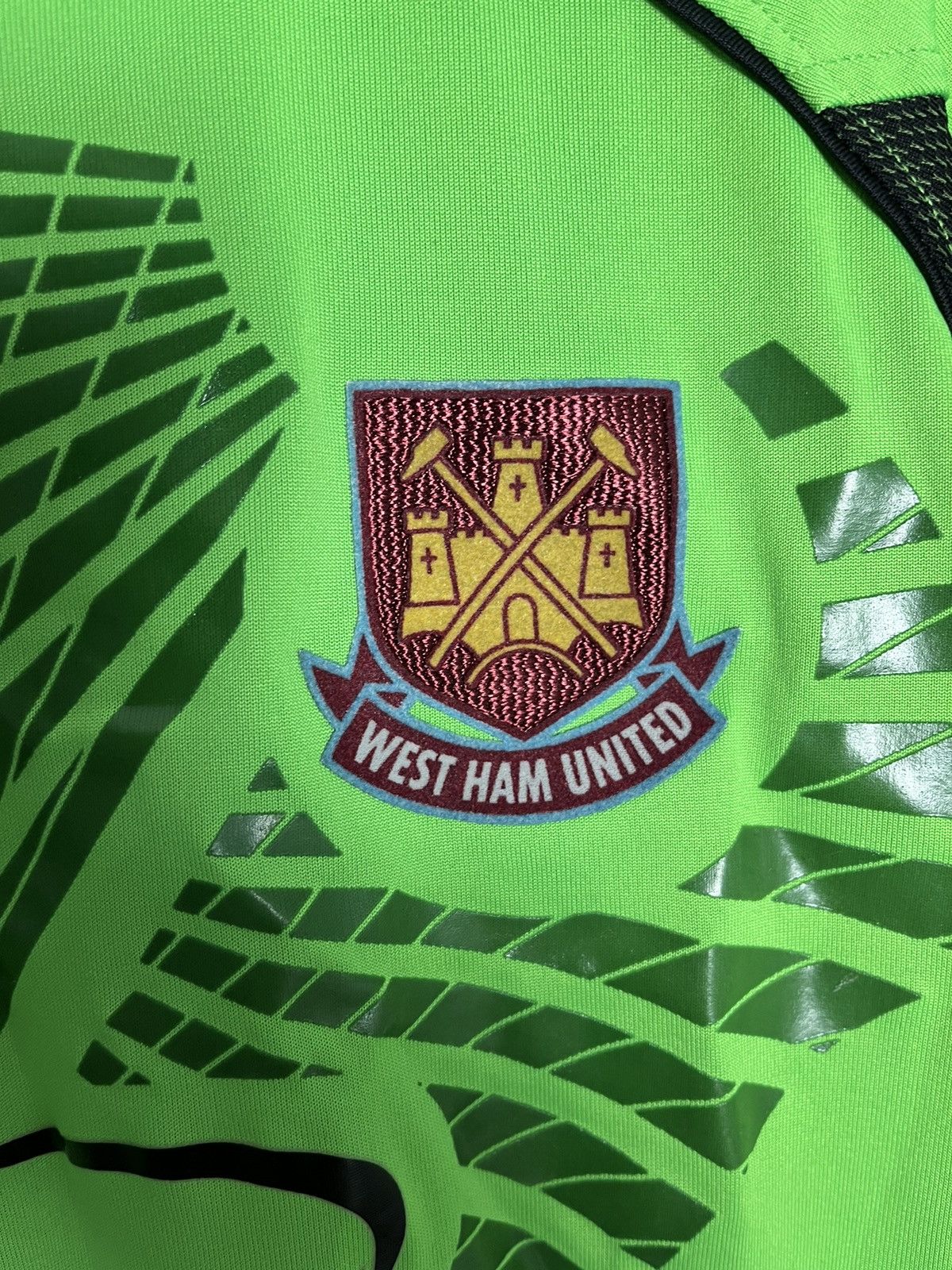 Reebok Green West Ham United longsleeve soccer jersey Size US XS / EU 42 / 0 - 3 Thumbnail