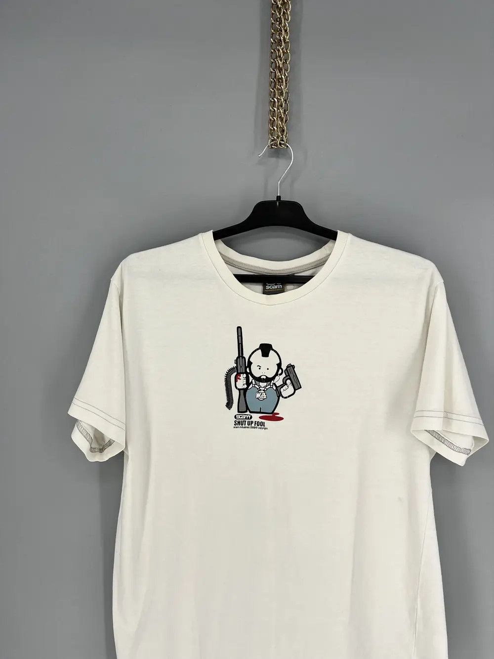 Other Vintage 06 Pulp Fiction Movie Cartoon by Scam Gangster TShir Size US XL / EU 56 / 4 - 6 Thumbnail