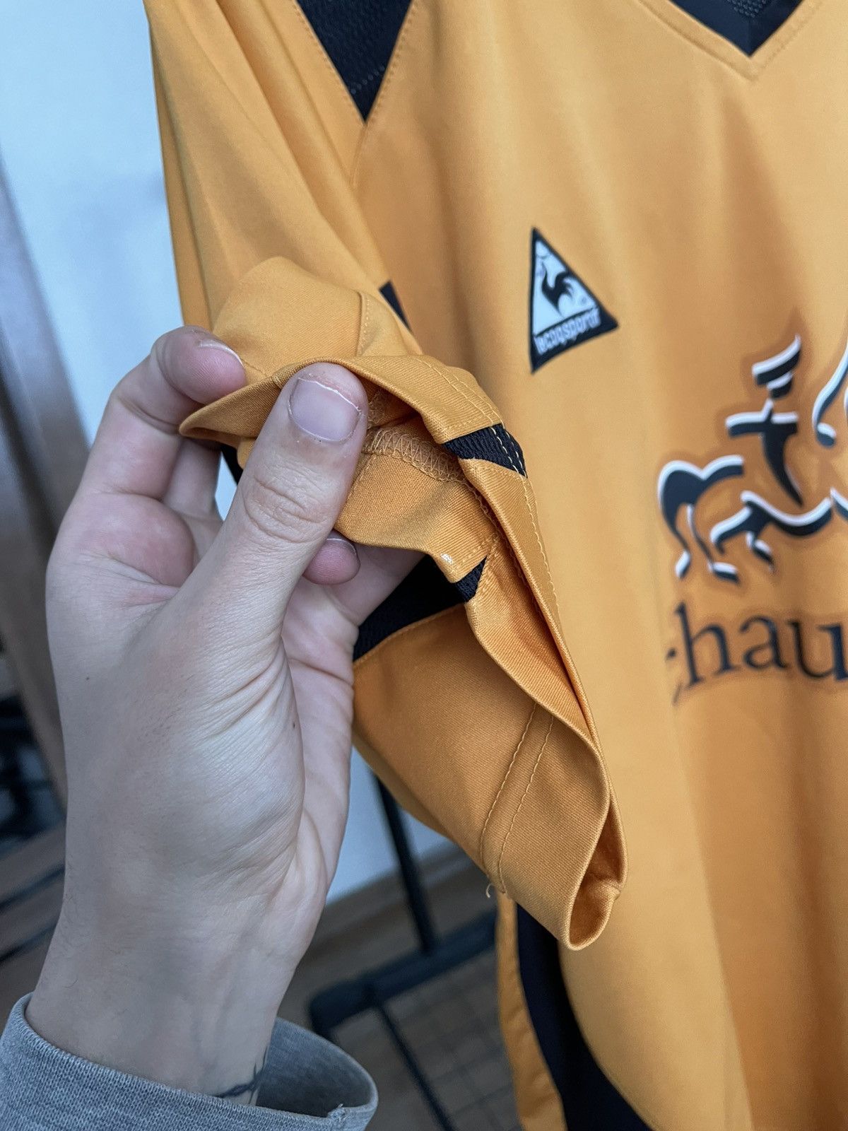 Le Coq Sportif 2004/2005 Wolverhampton Wanderers Wolves Vintage Jersey Tee Size US M / EU 48-50 / 2 - 16 Thumbnail