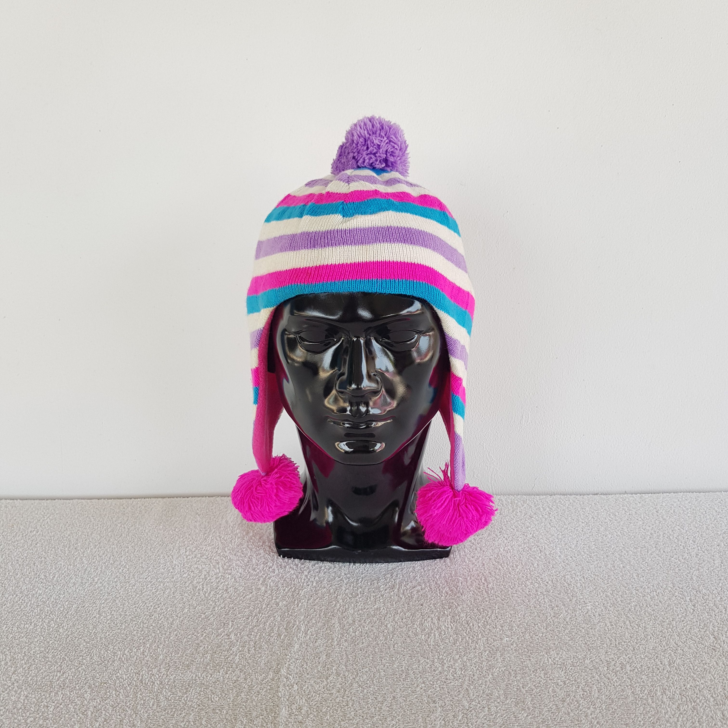 Disney Vintage Minnie Mouse Earflap Beanie Y2K Movie Snow Caps Hats Size ONE SIZE - 2 Thumbnail