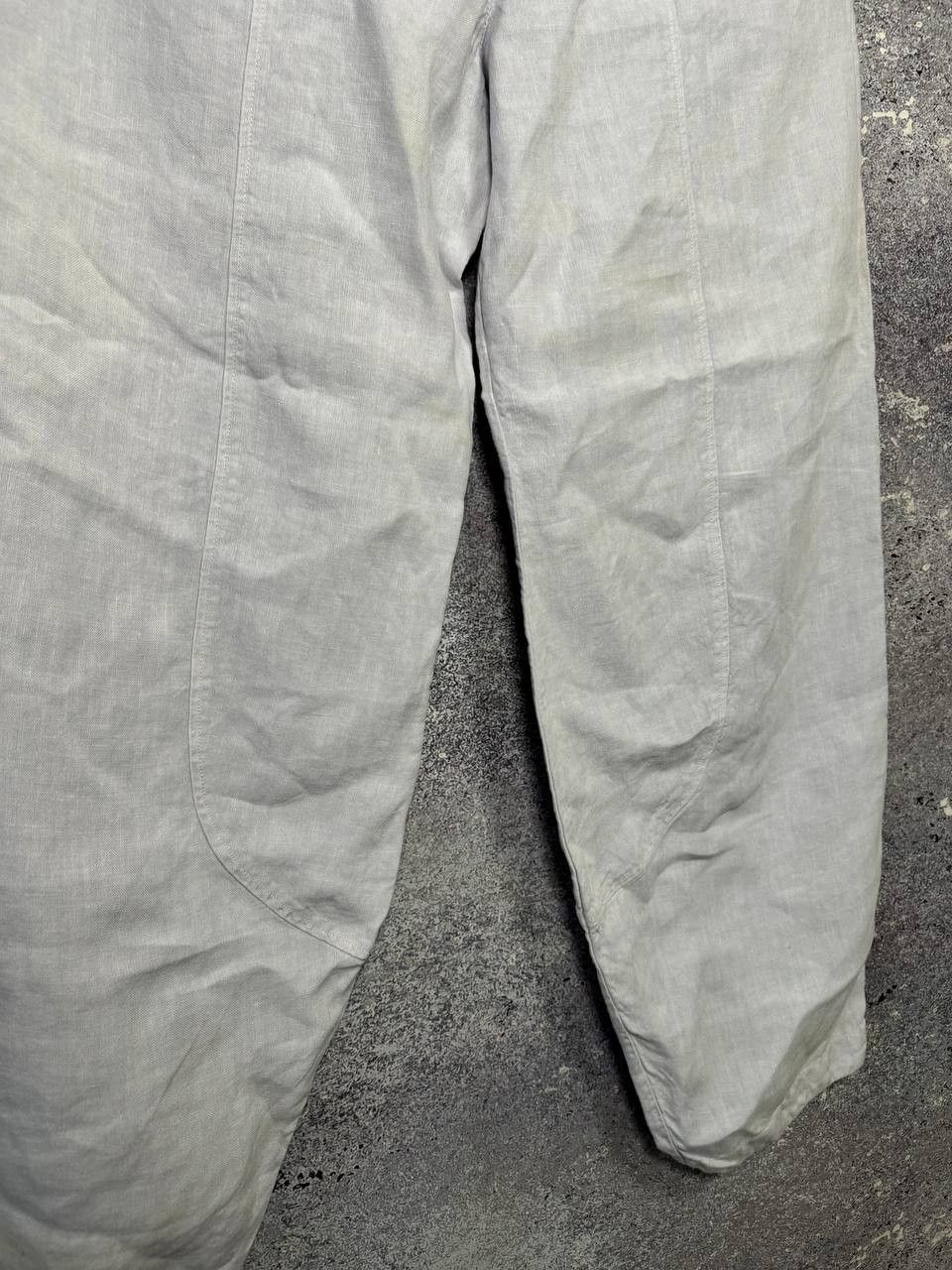 Japanese Brand × OSKA Vintage Japanese OSKA Linen Big Pants Buggy Style Size 32" / US 10 / IT 46 - 4 Thumbnail