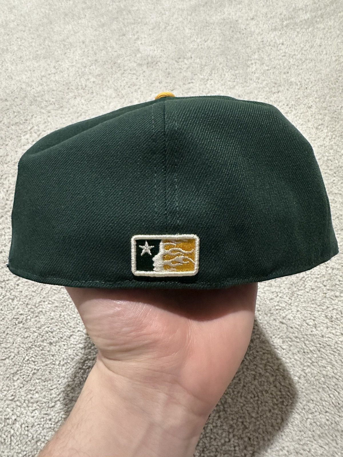 HELLSTAR Hellstar Green and Yellow Fitted Baseball Hat 7 3/8 Size ONE SIZE - 3 Thumbnail