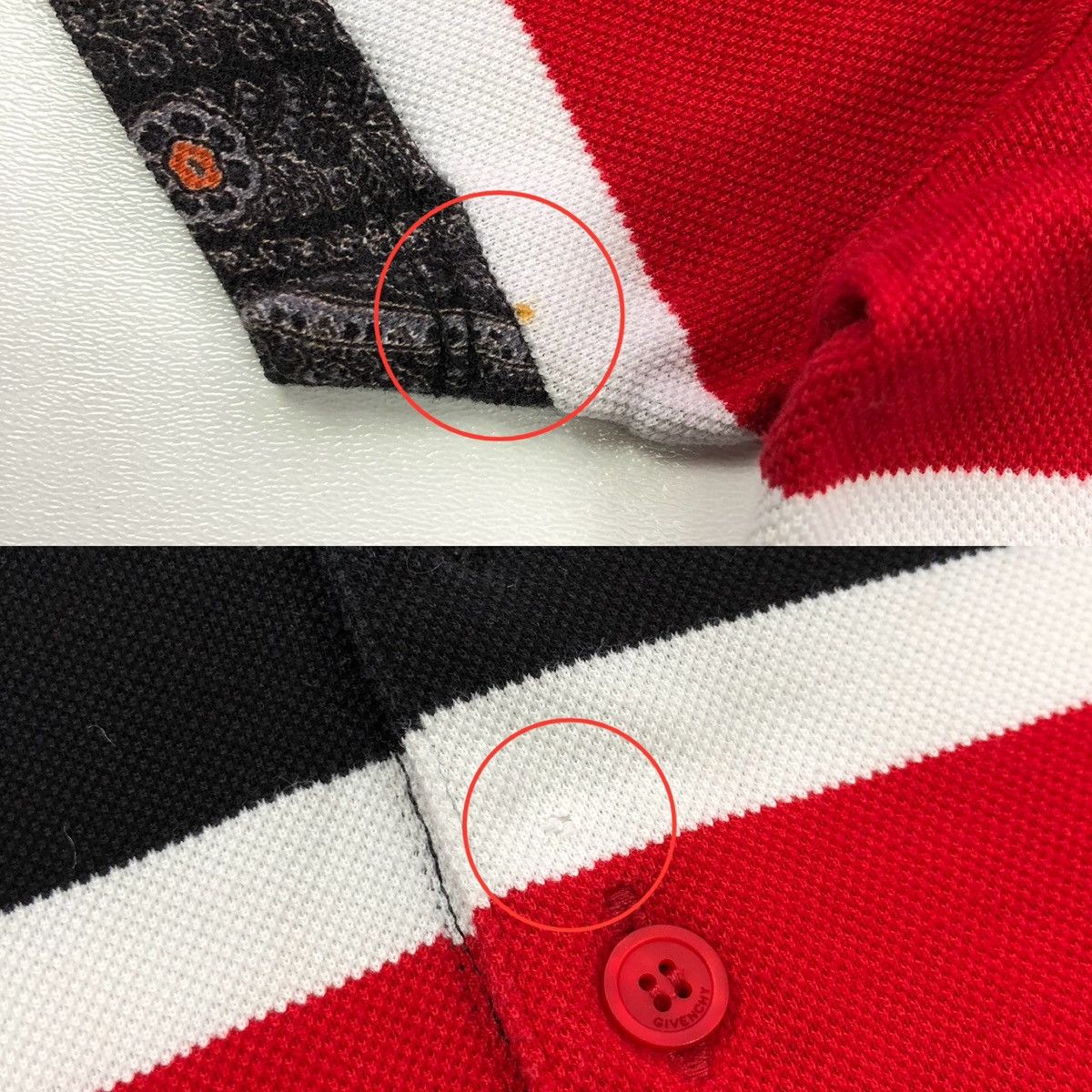 Givenchy Givenchy Paris Paisley Striped Cotton Polo Shirt Multicolor Size US S / EU 44-46 / 1 - 10 Thumbnail